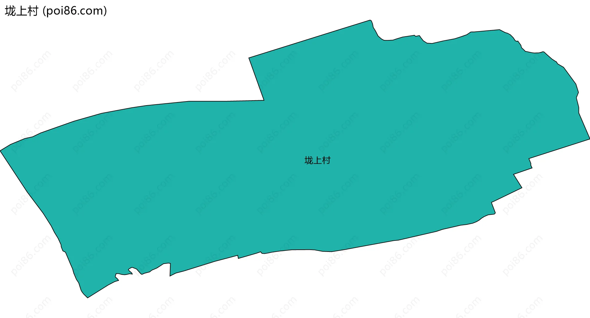 垅上村边界地图