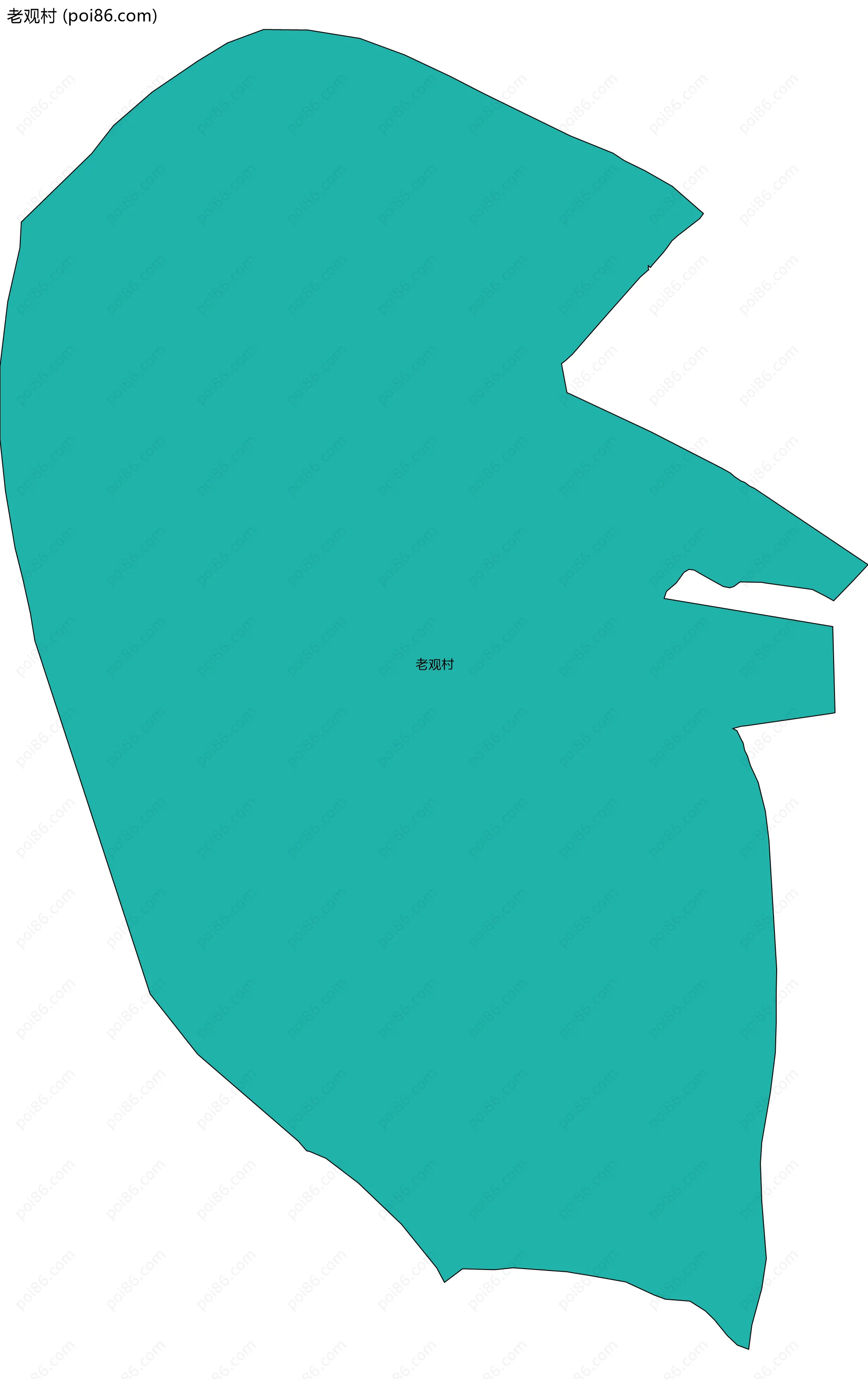 老观村边界地图