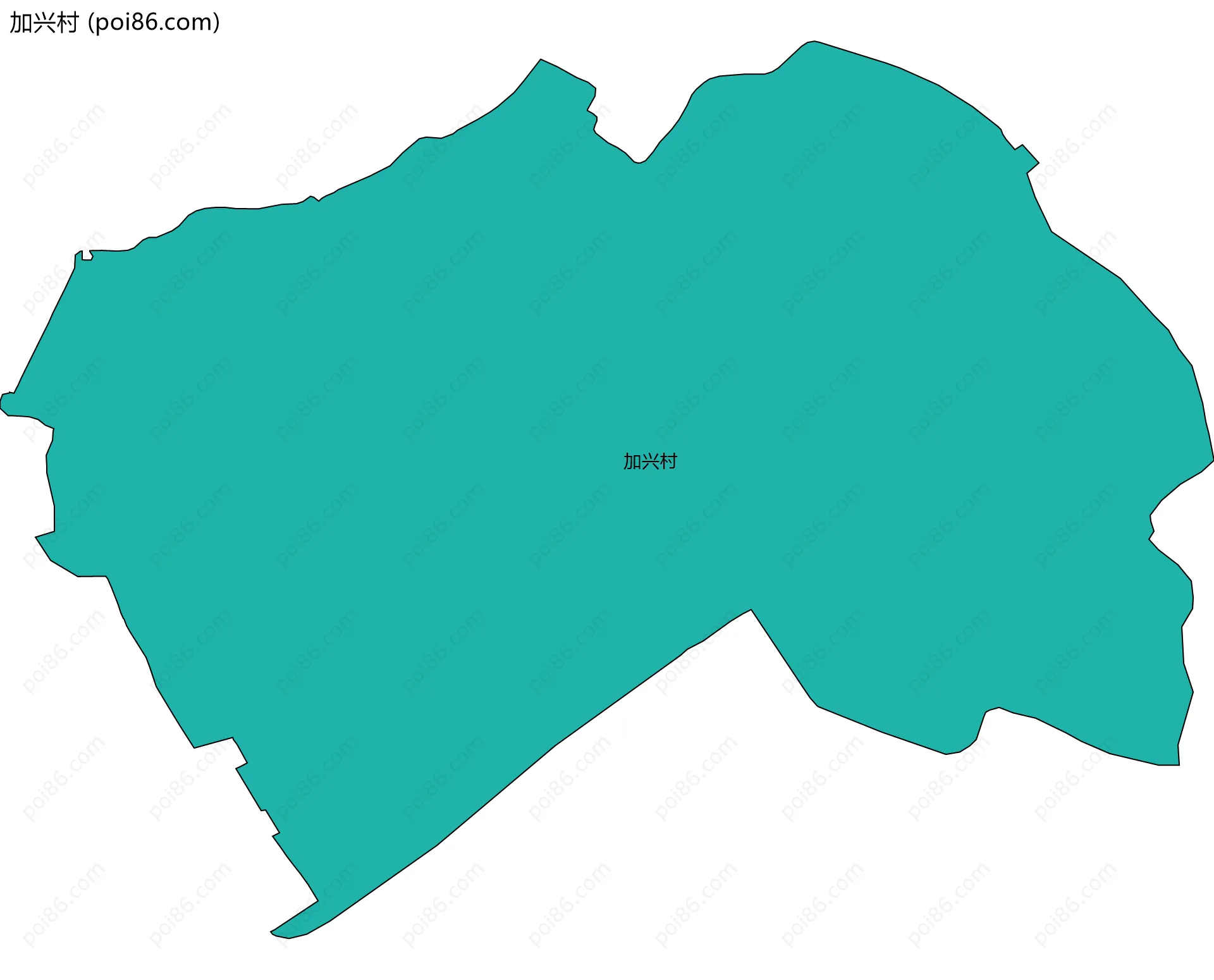 加兴村边界地图