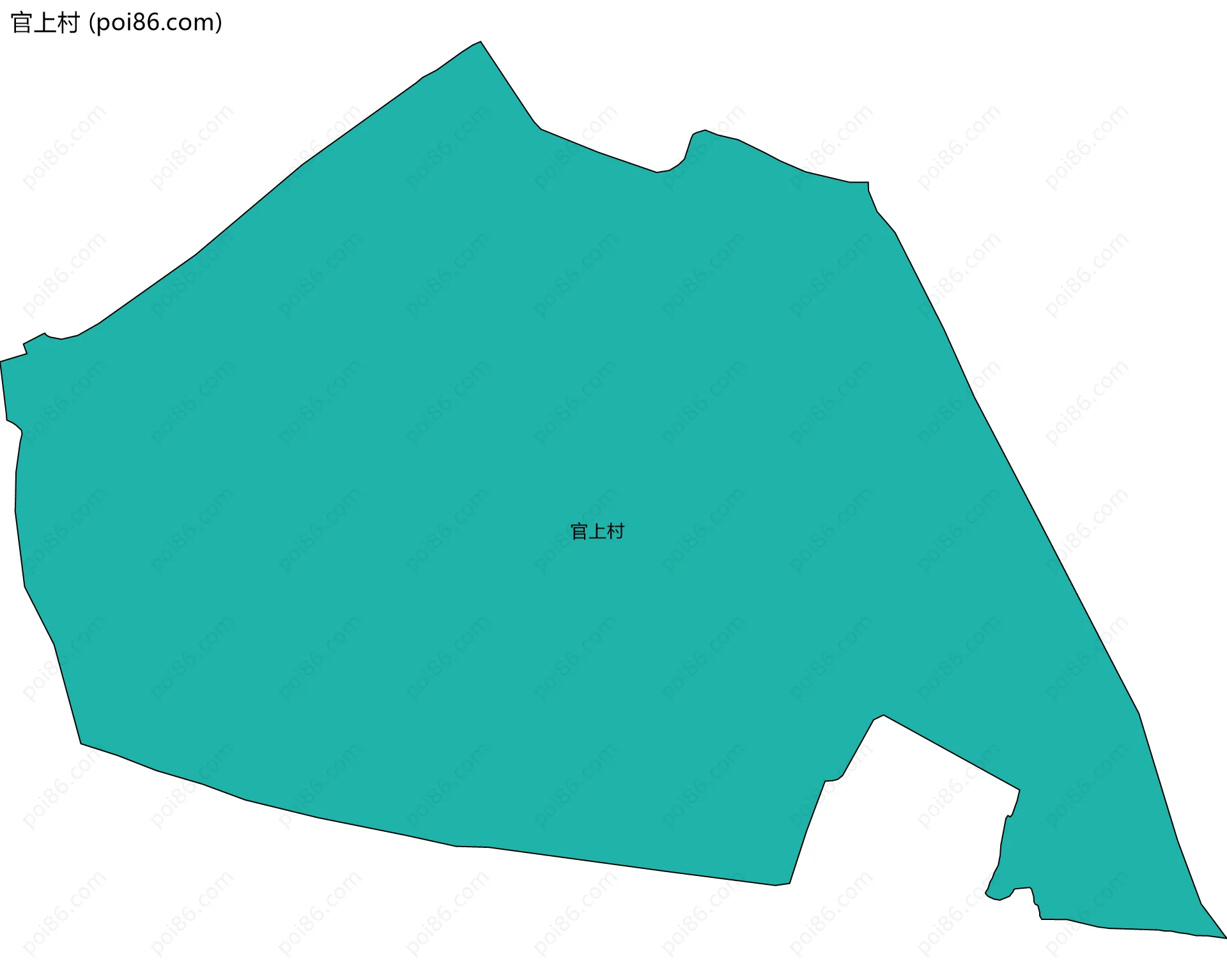 官上村边界地图