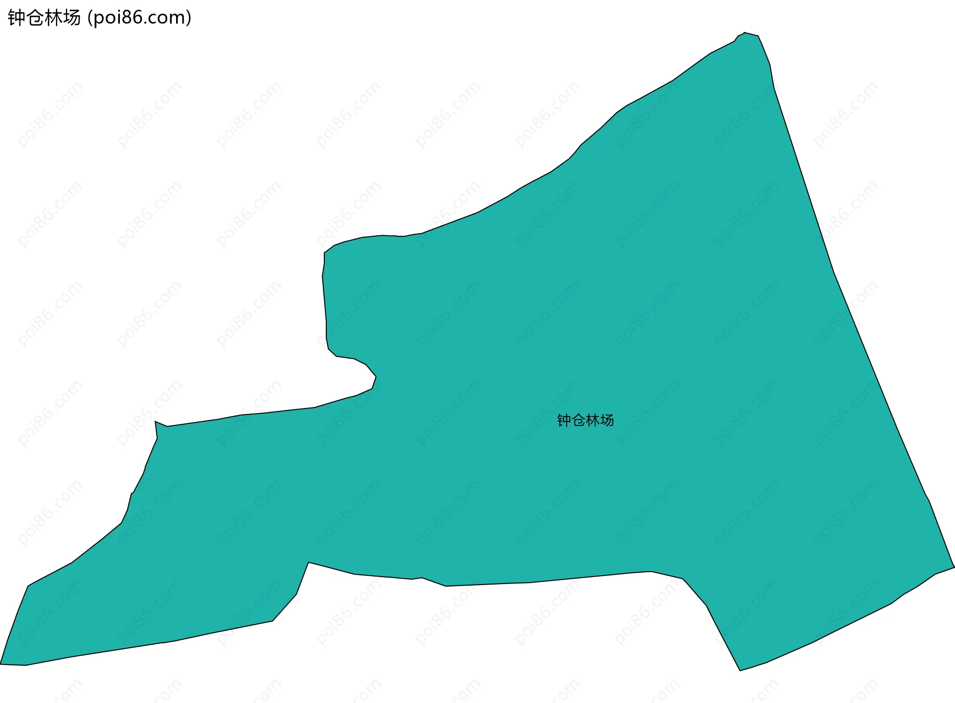 钟仓林场边界地图