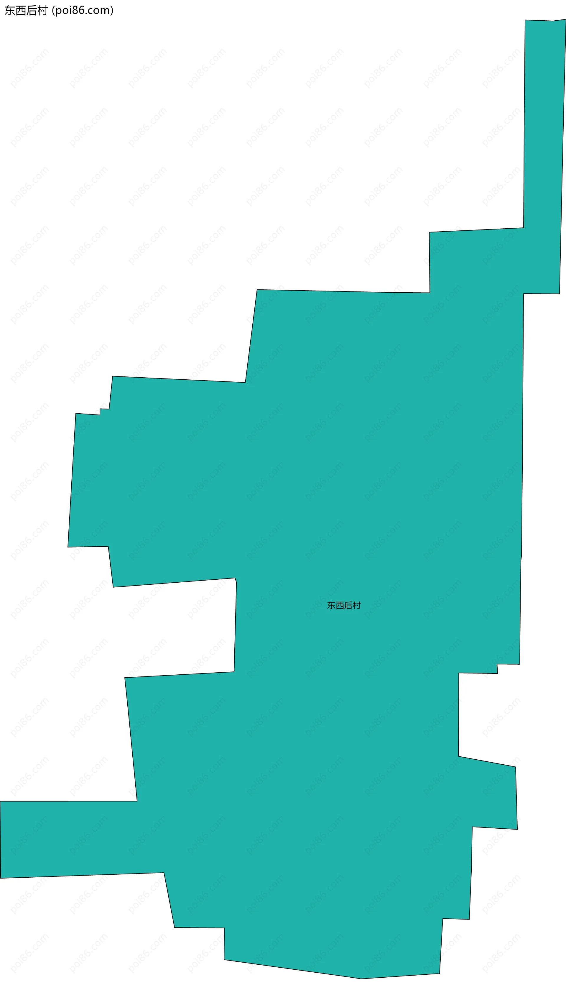 东西后村边界地图