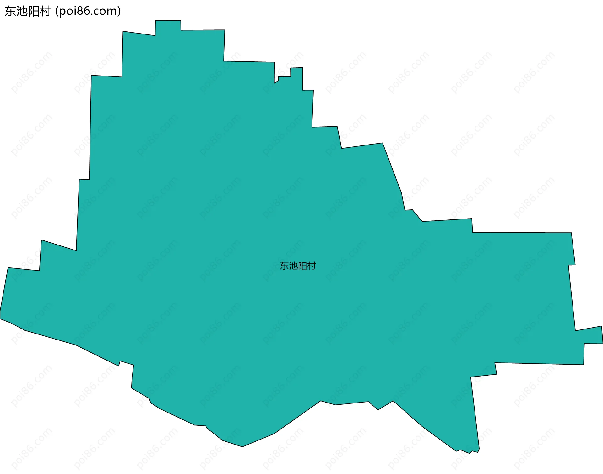 东池阳村边界地图