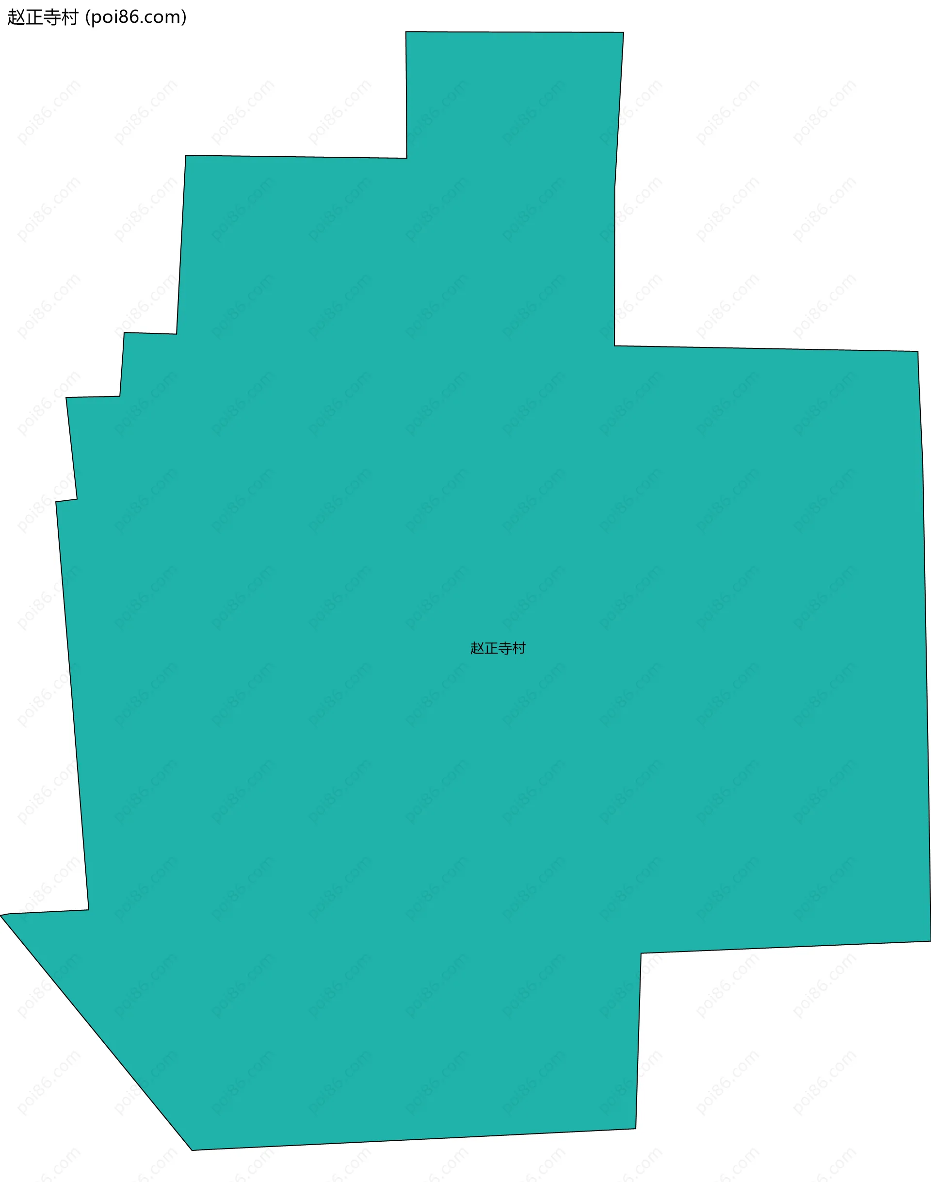 赵正寺村边界地图