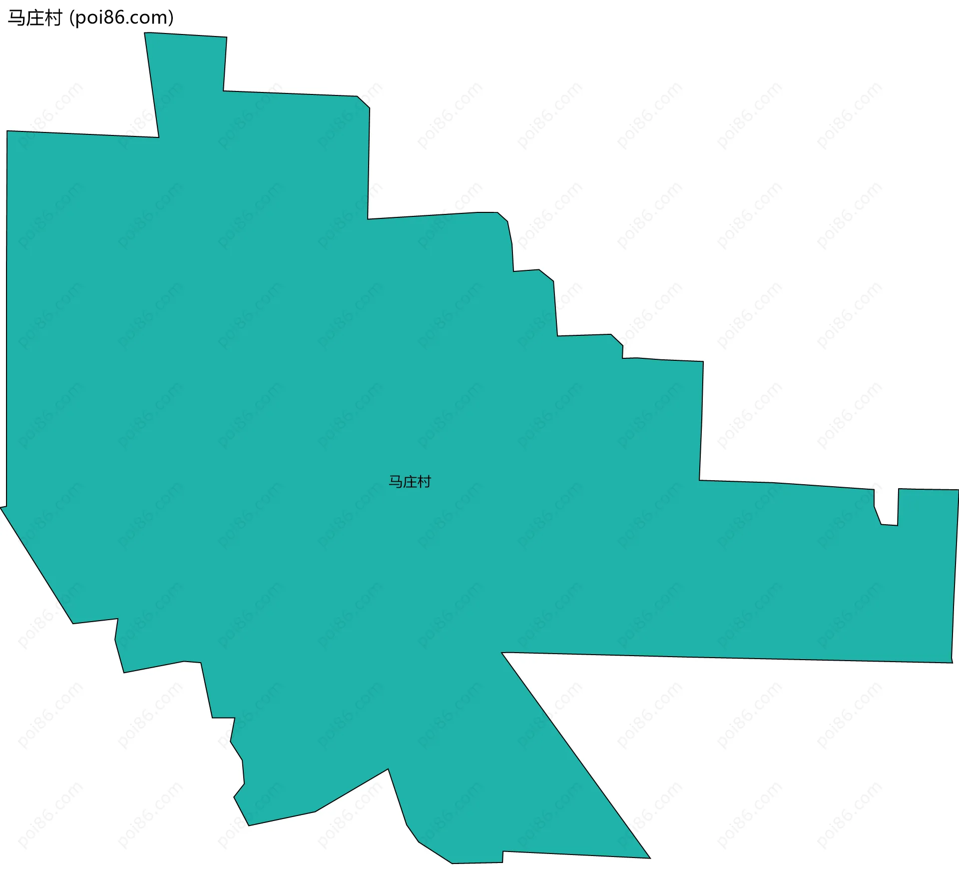 马庄村边界地图