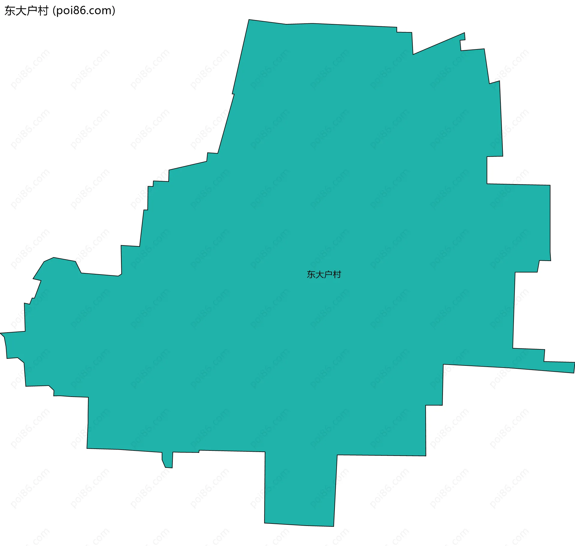 东大户村边界地图