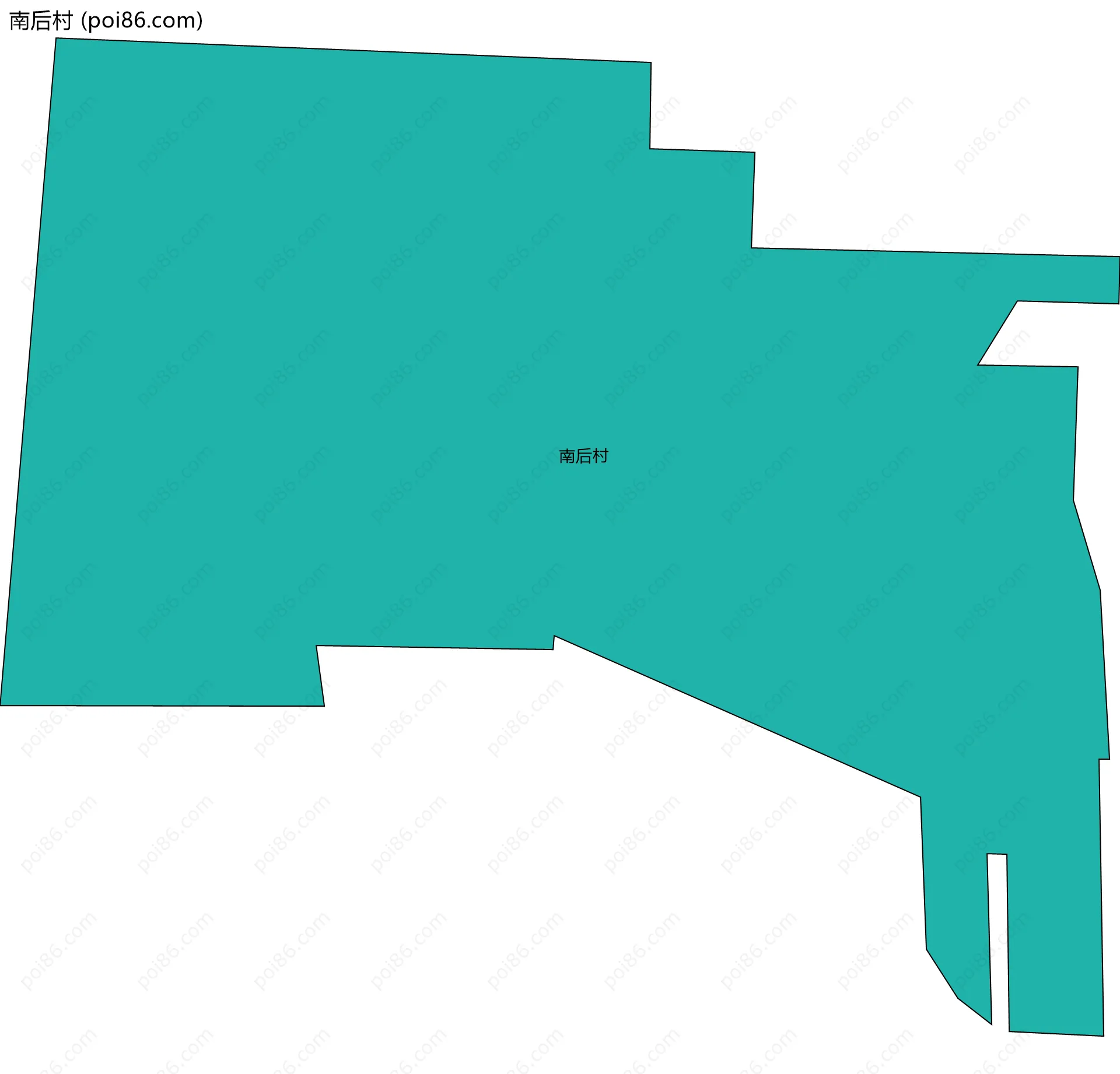 南后村边界地图