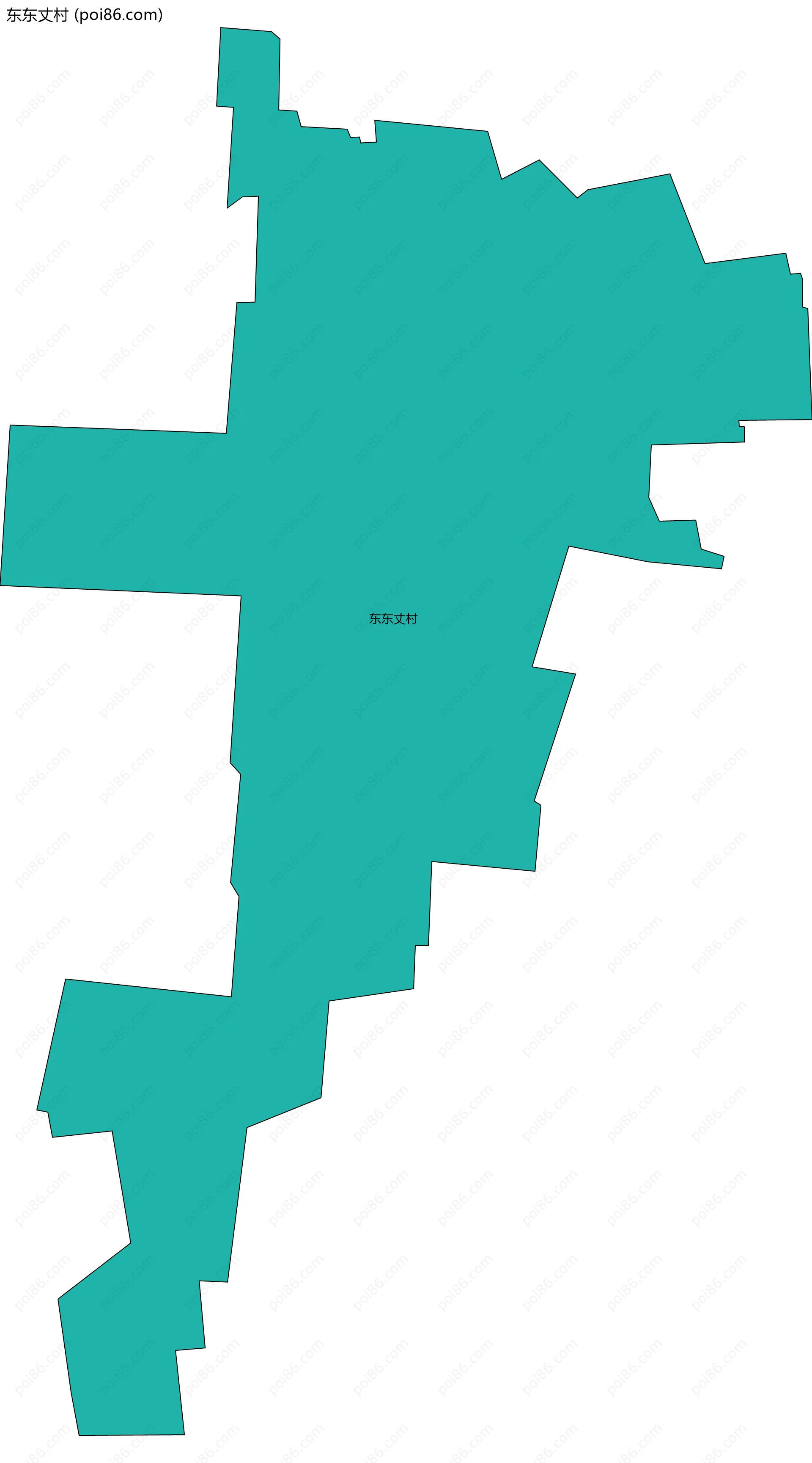 东东丈村边界地图
