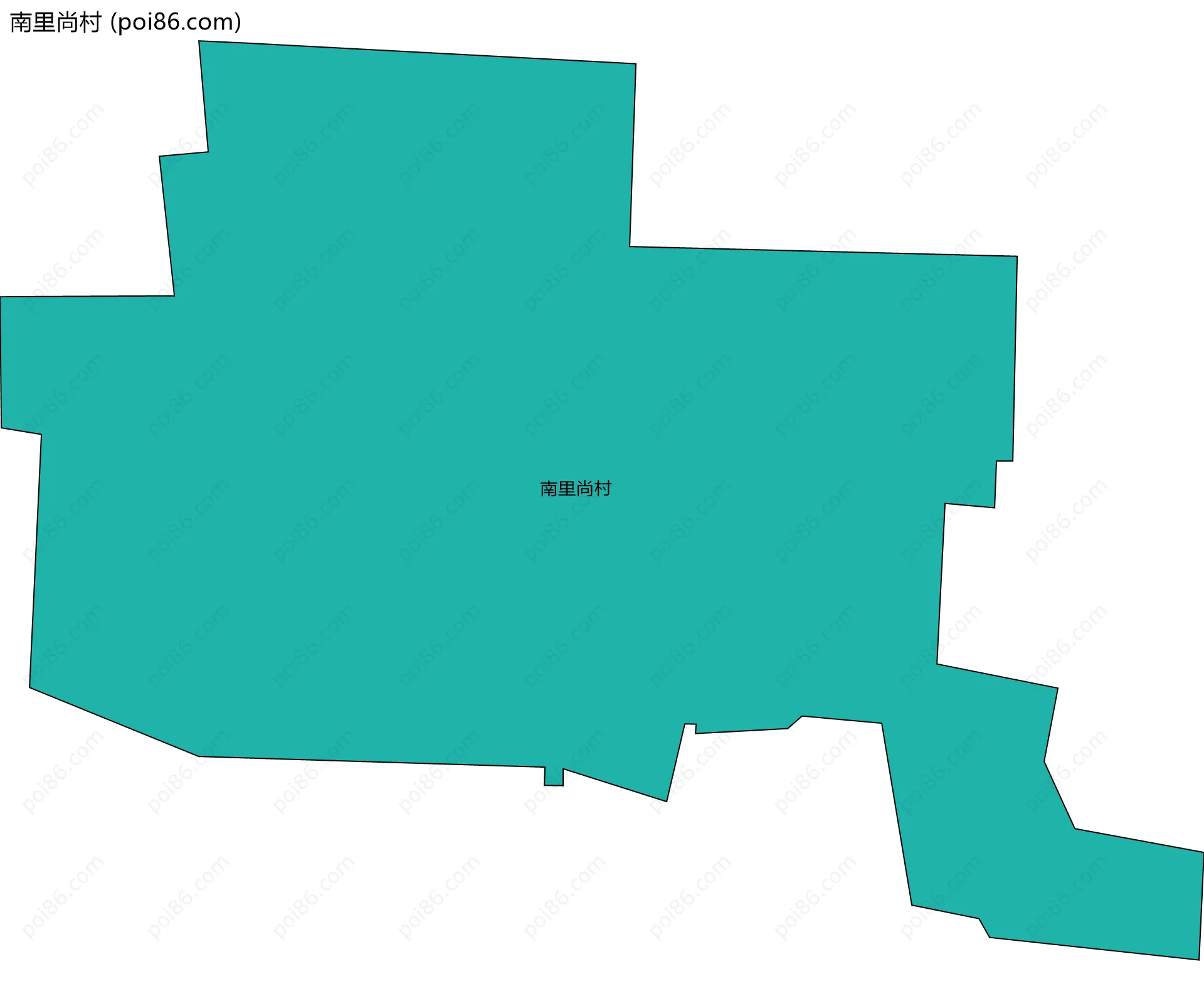 南里尚村边界地图