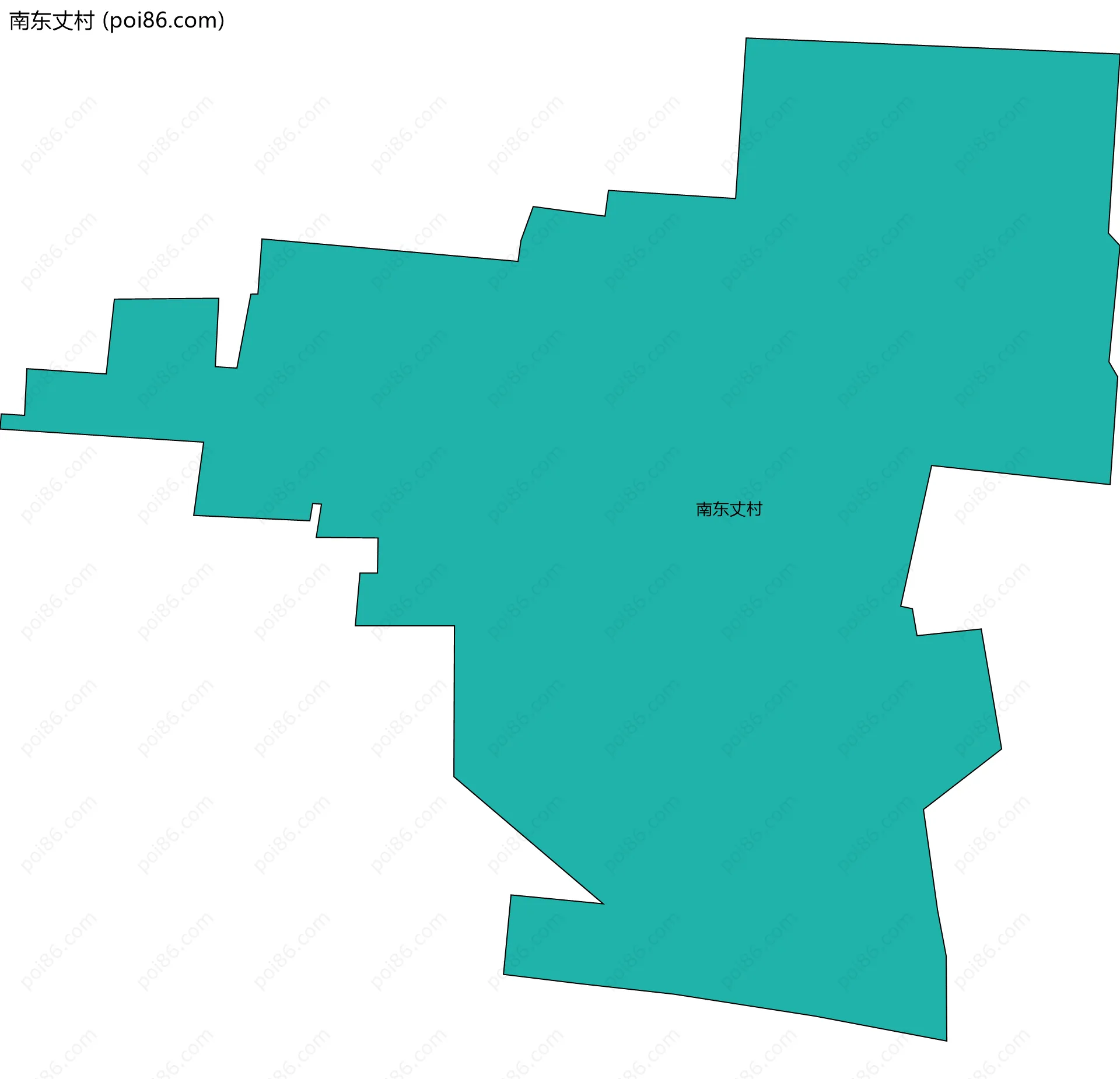 南东丈村边界地图