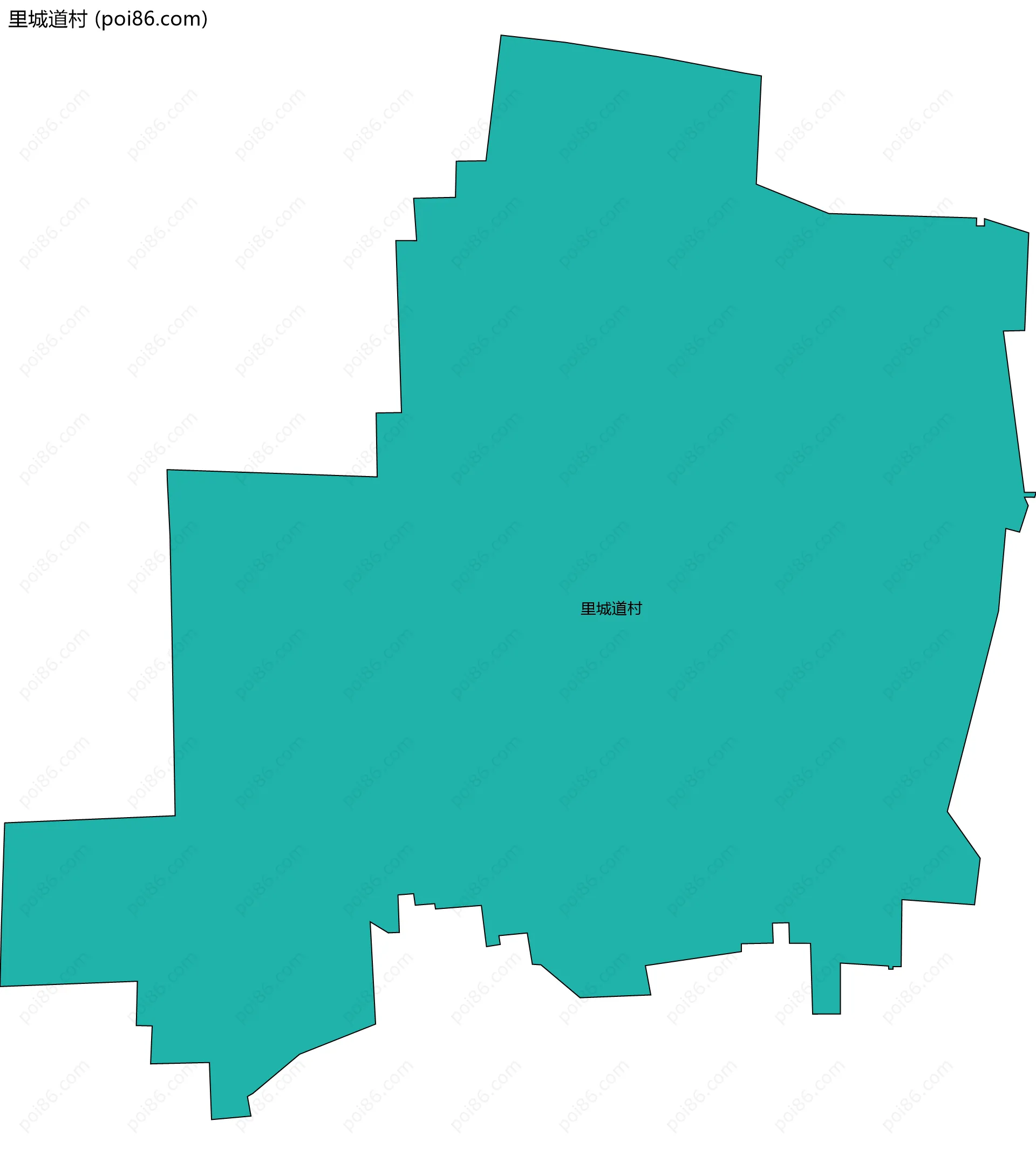 里城道村边界地图