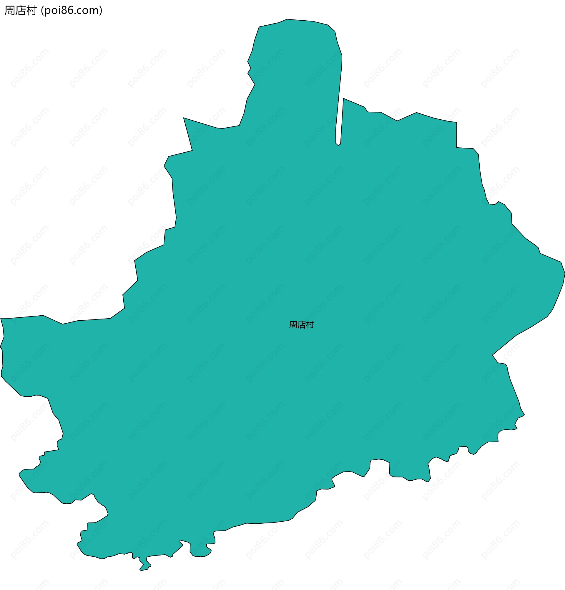 周店村边界地图