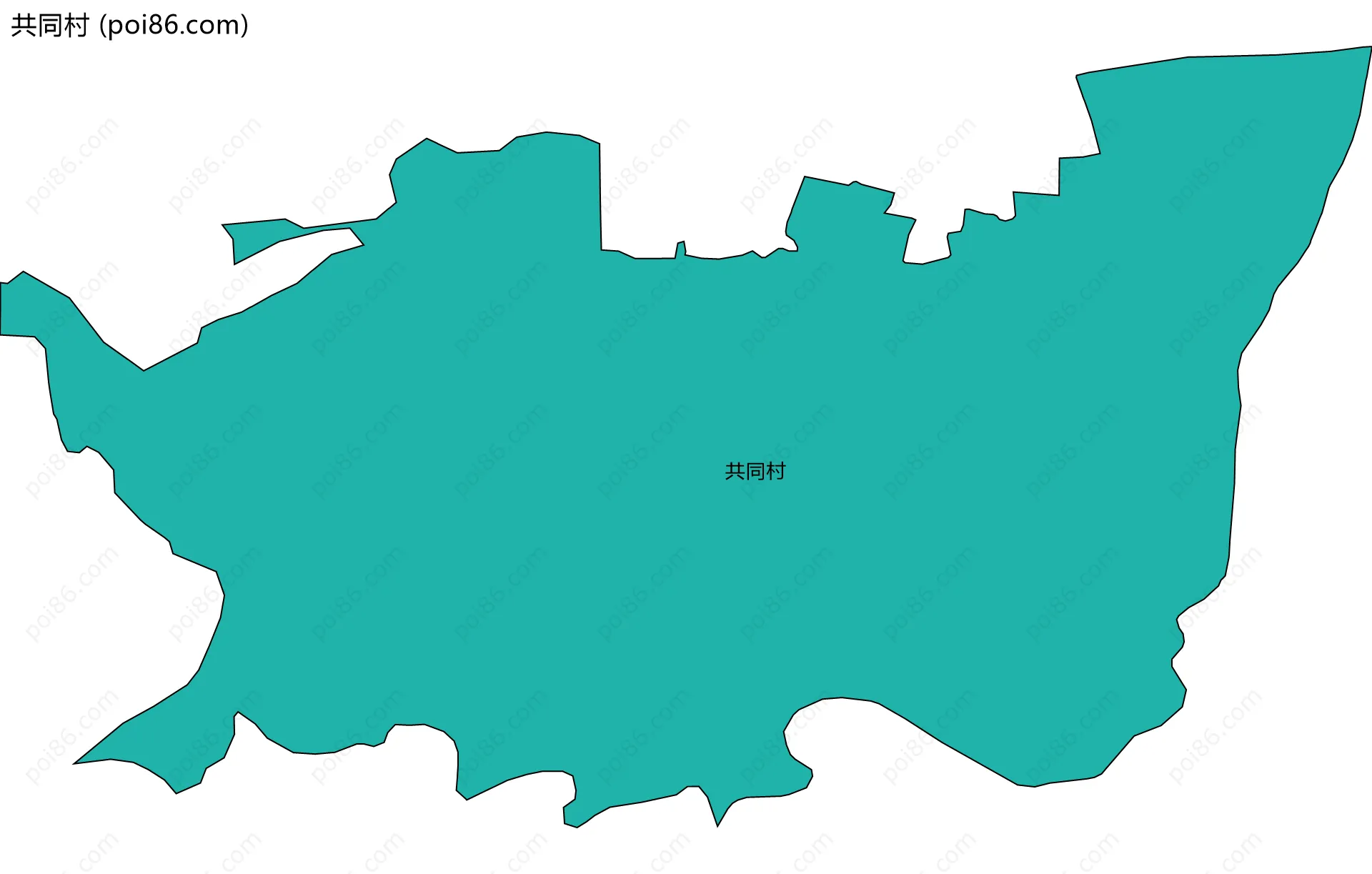 共同村边界地图