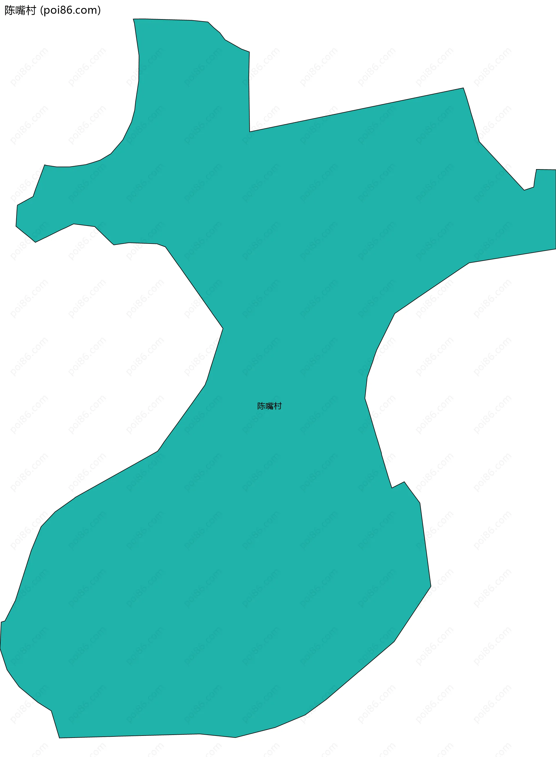 陈嘴村边界地图