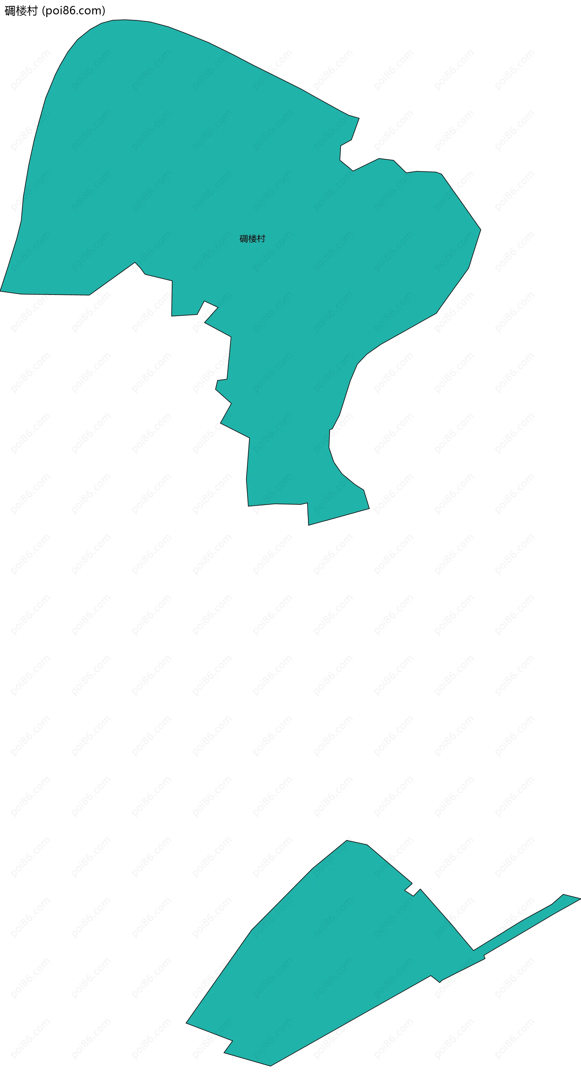 碉楼村边界地图