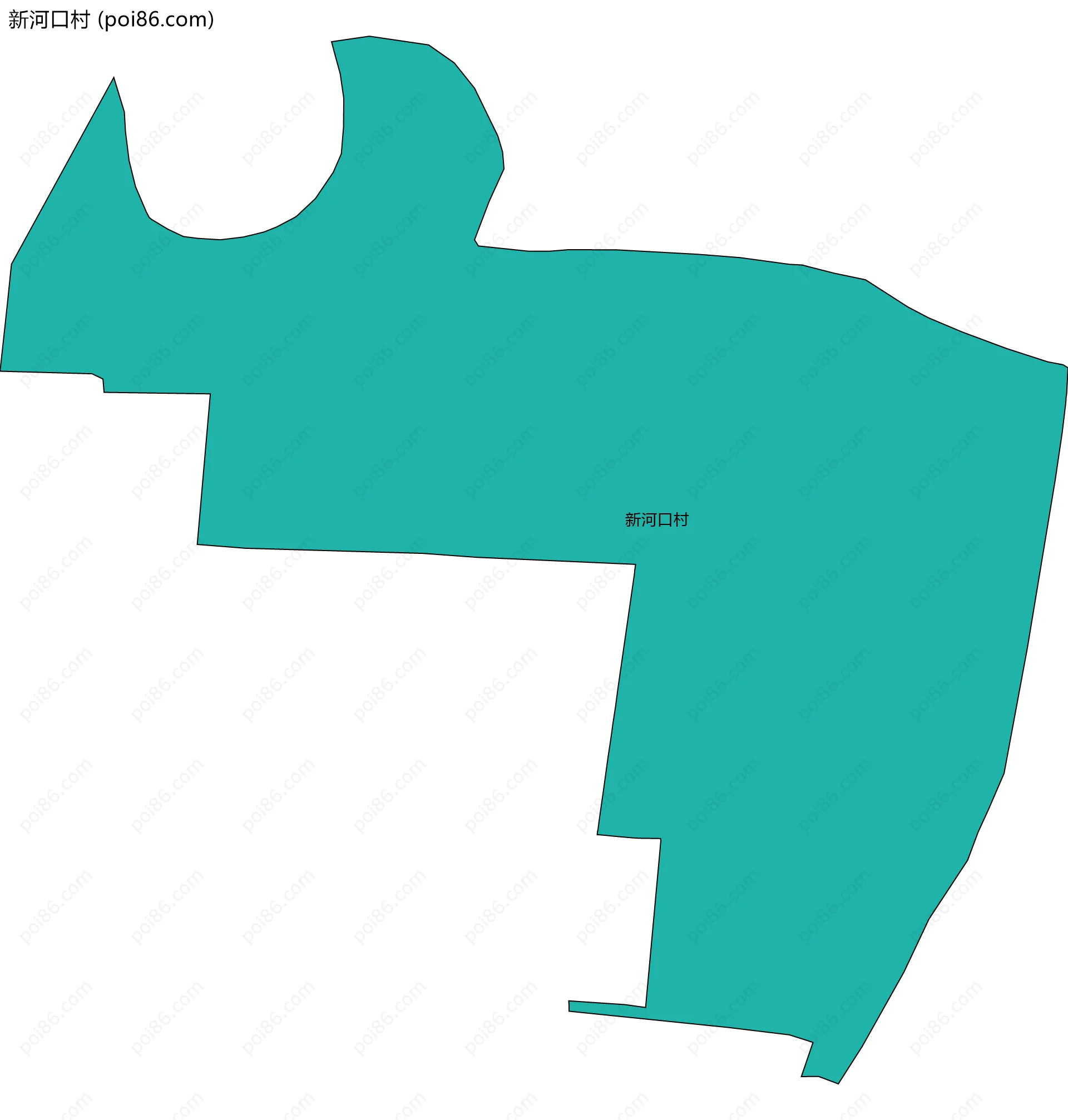 新河口村边界地图