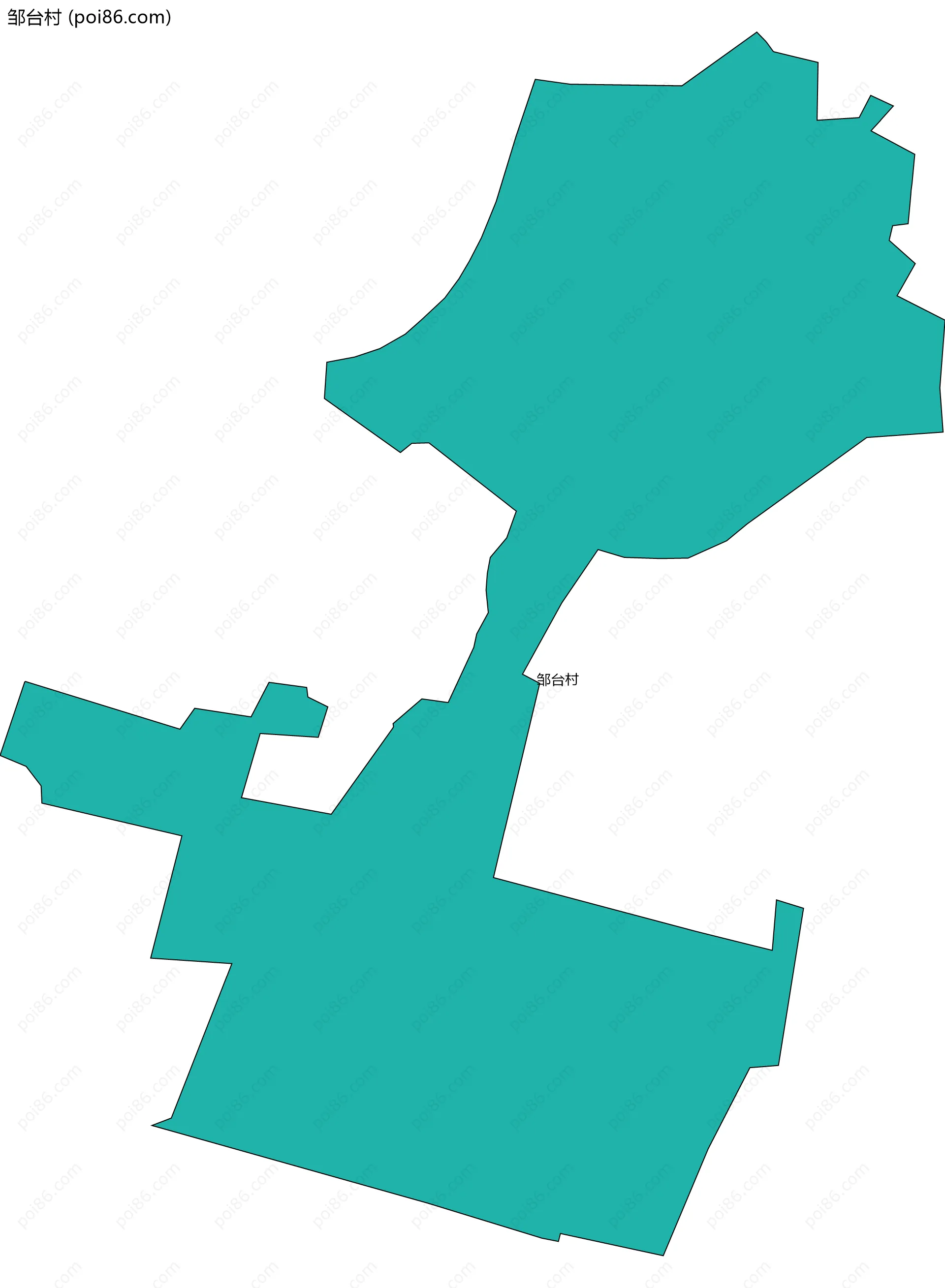 邹台村边界地图