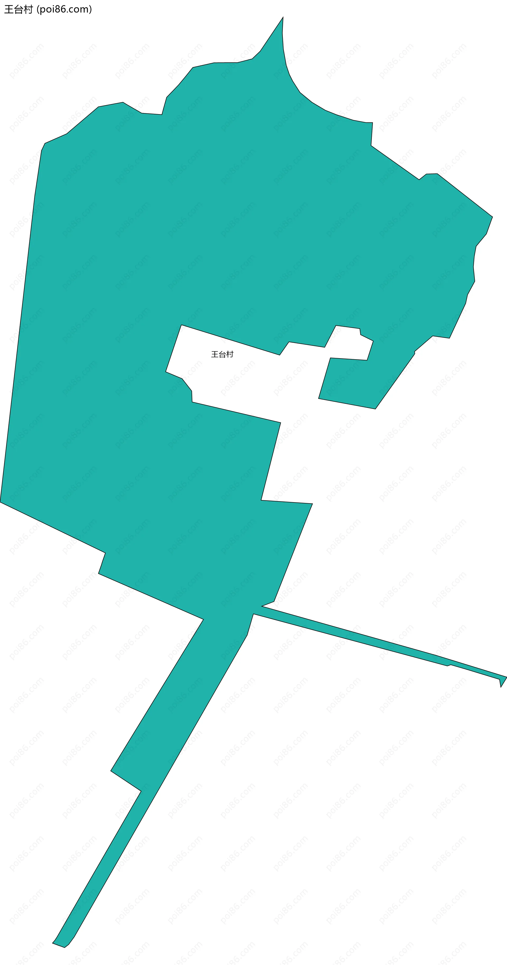 王台村边界地图