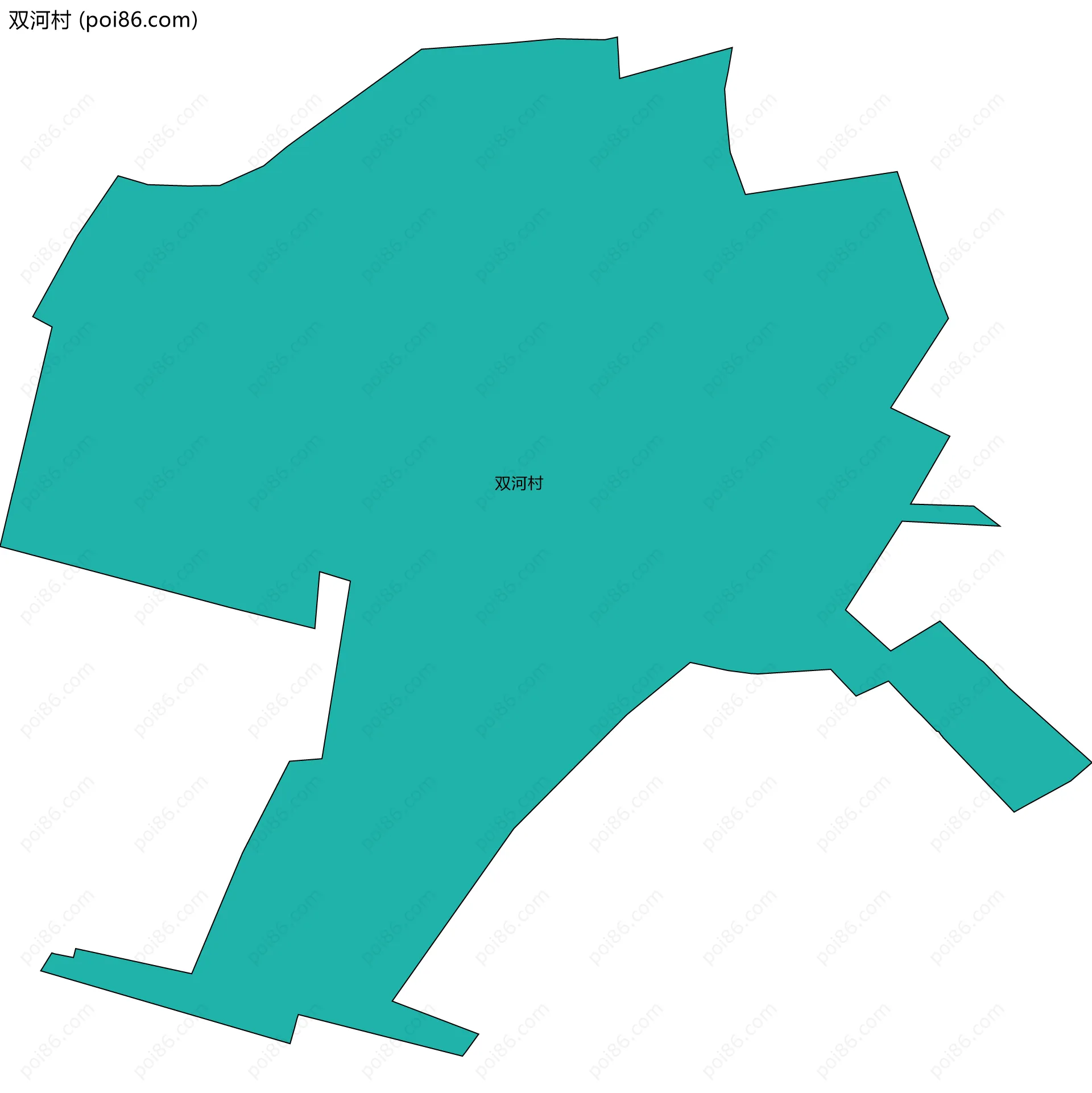 双河村边界地图