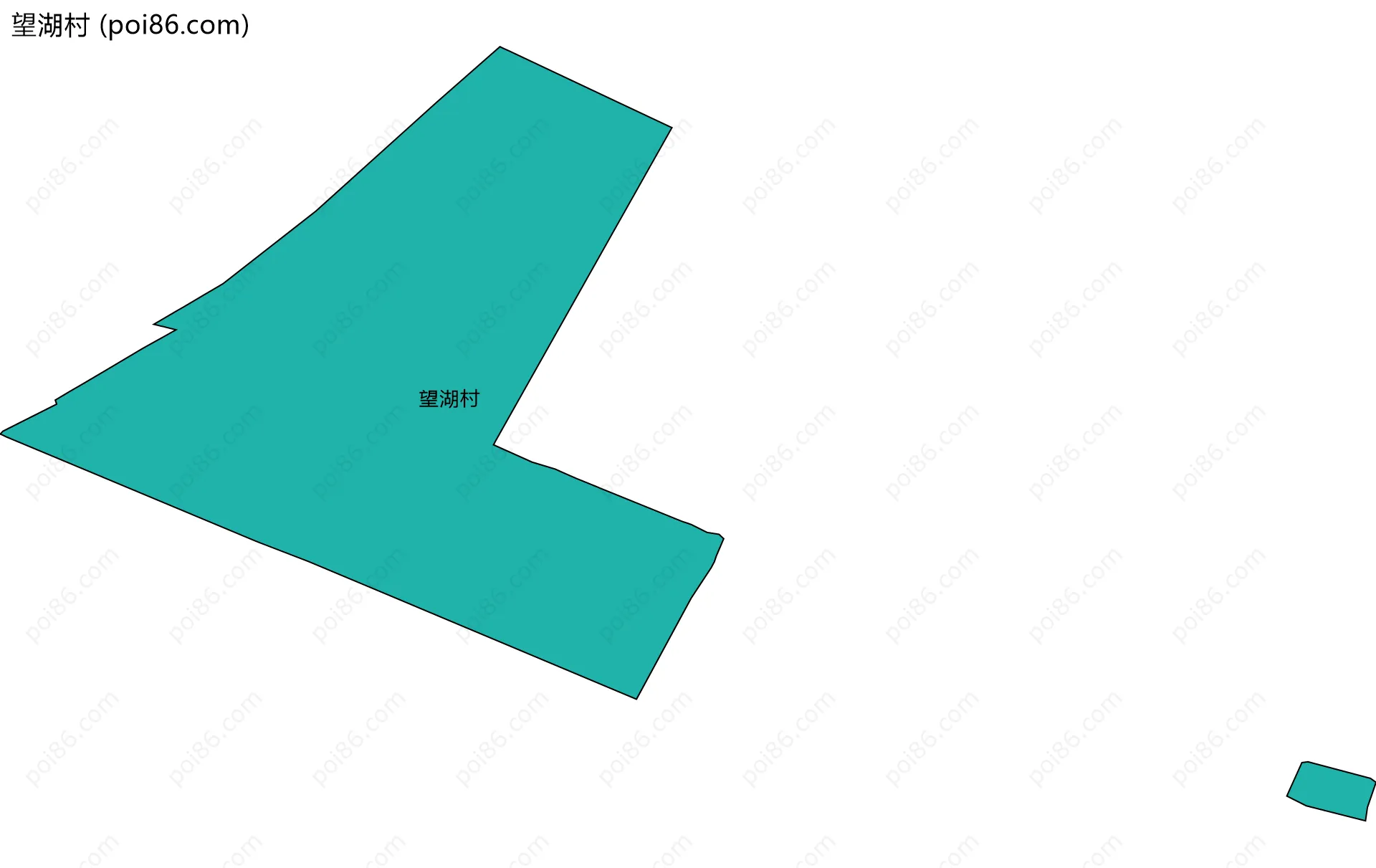 望湖村边界地图