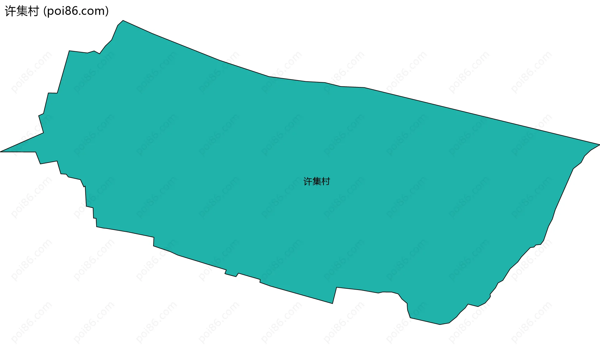 许集村边界地图