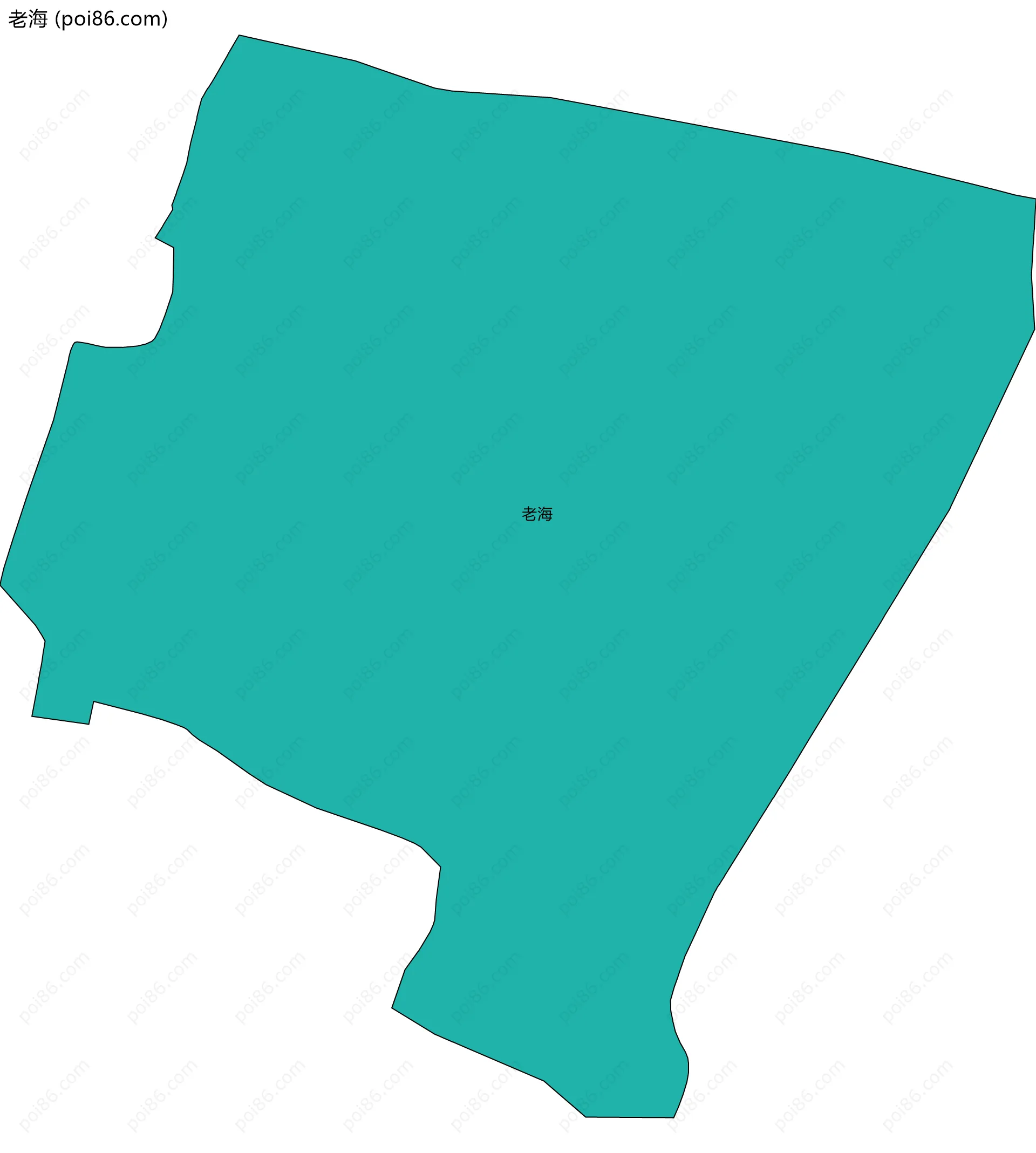 老海边界地图