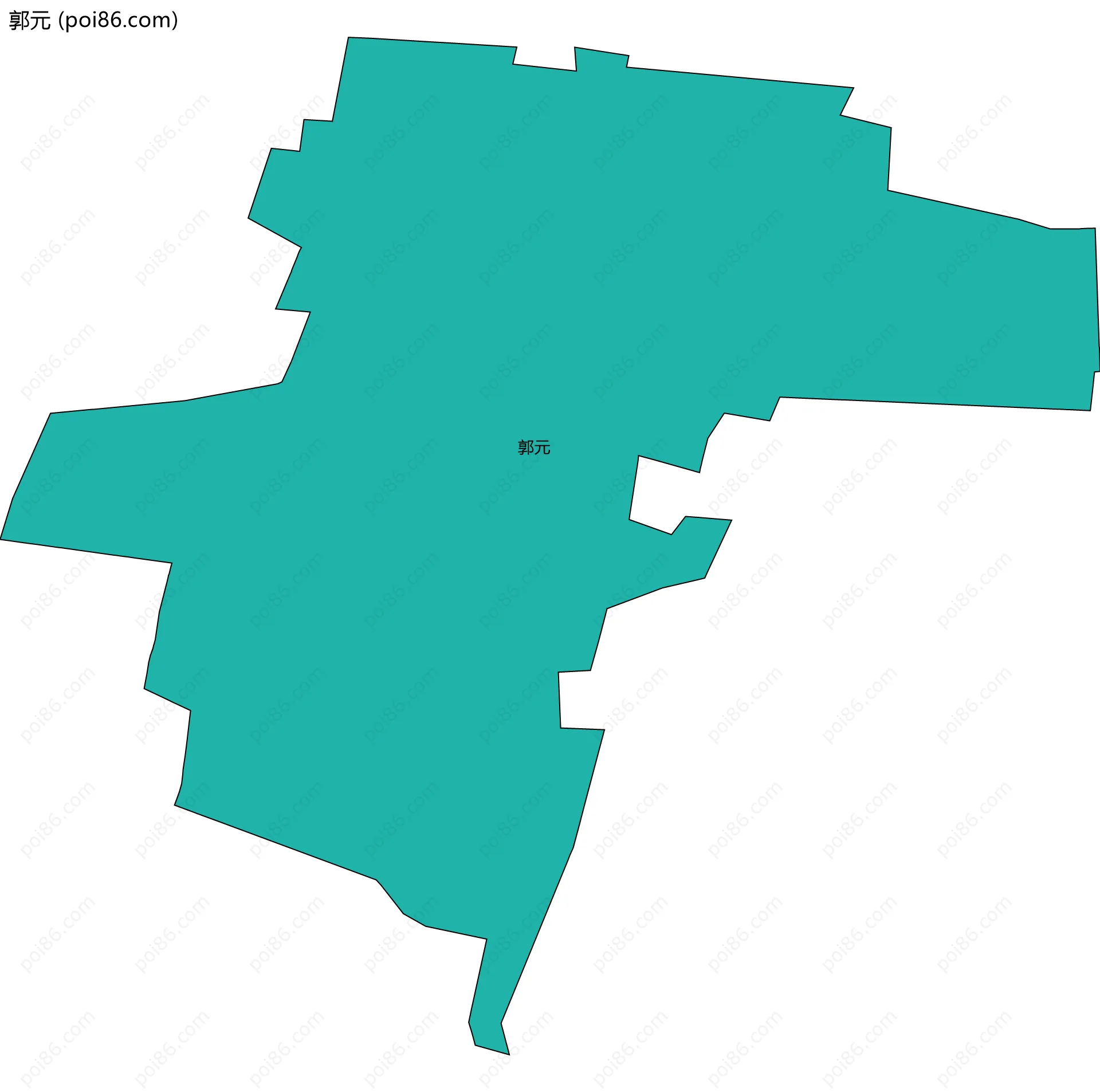 郭元边界地图