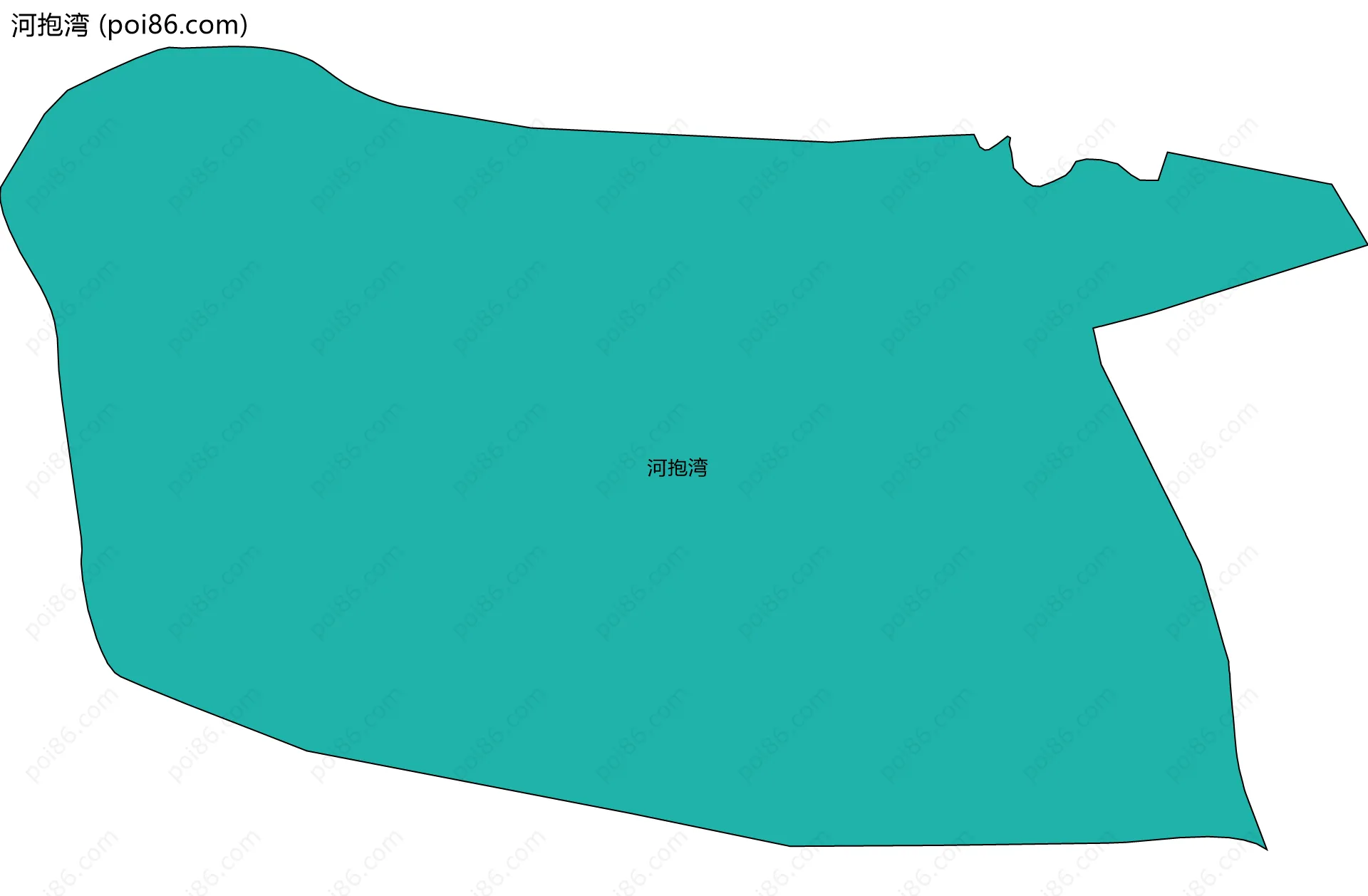 河抱湾边界地图