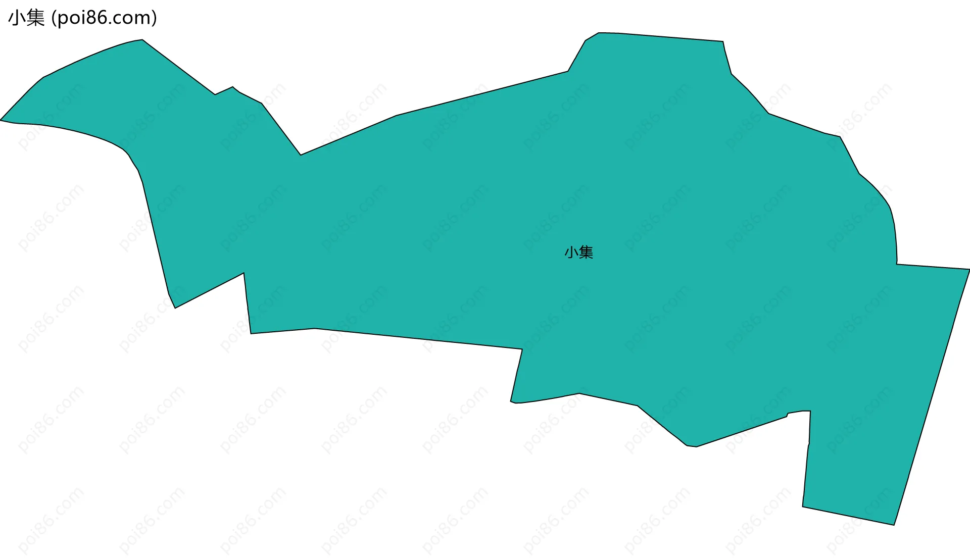 小集边界地图