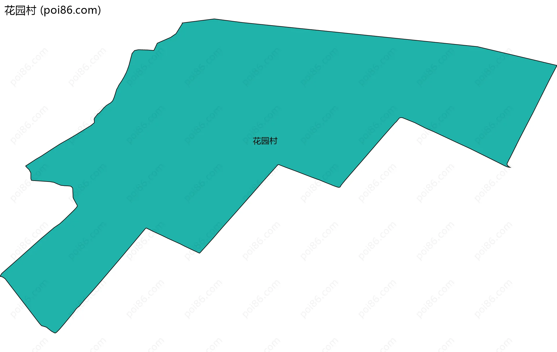 花园村边界地图
