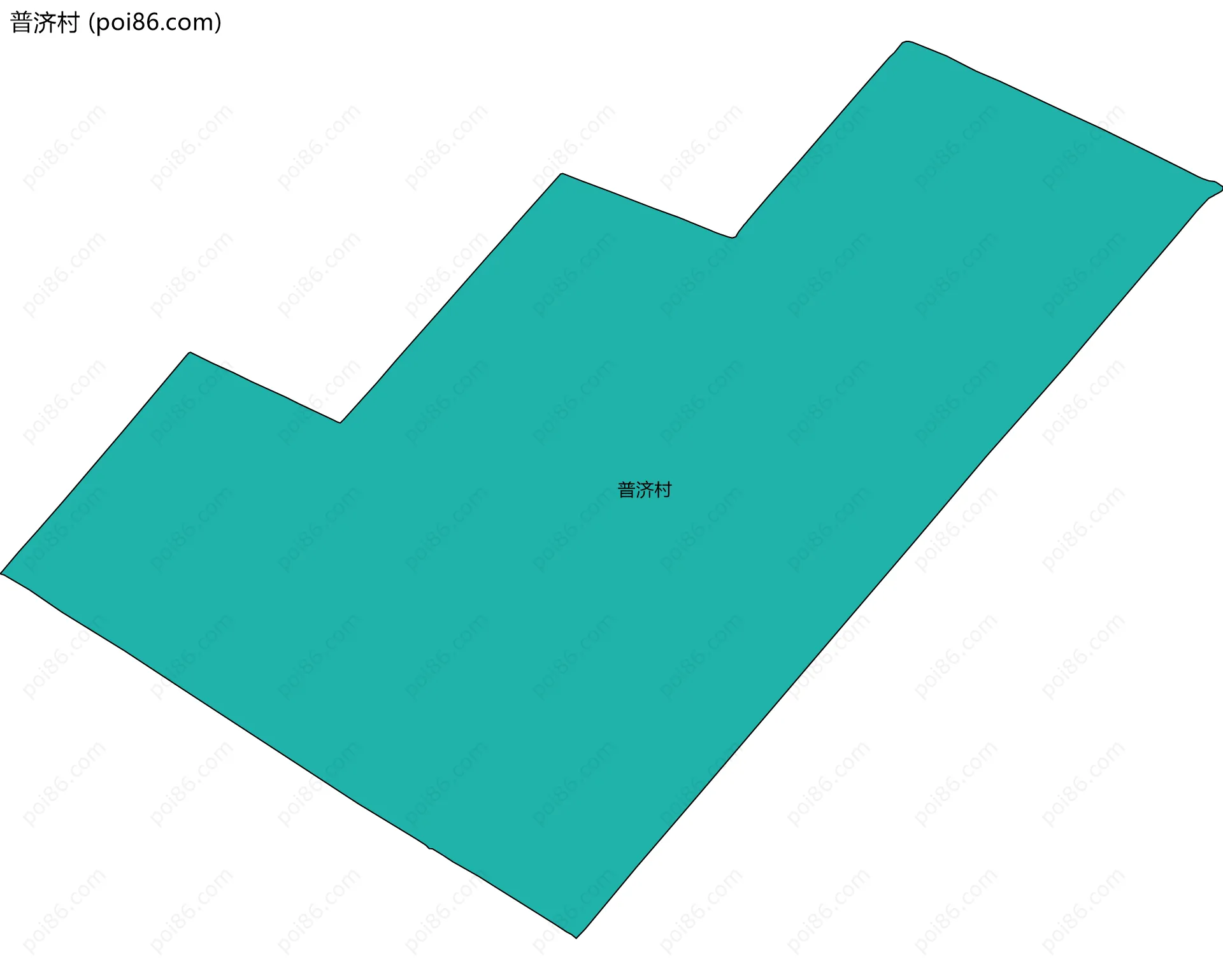 普济村边界地图