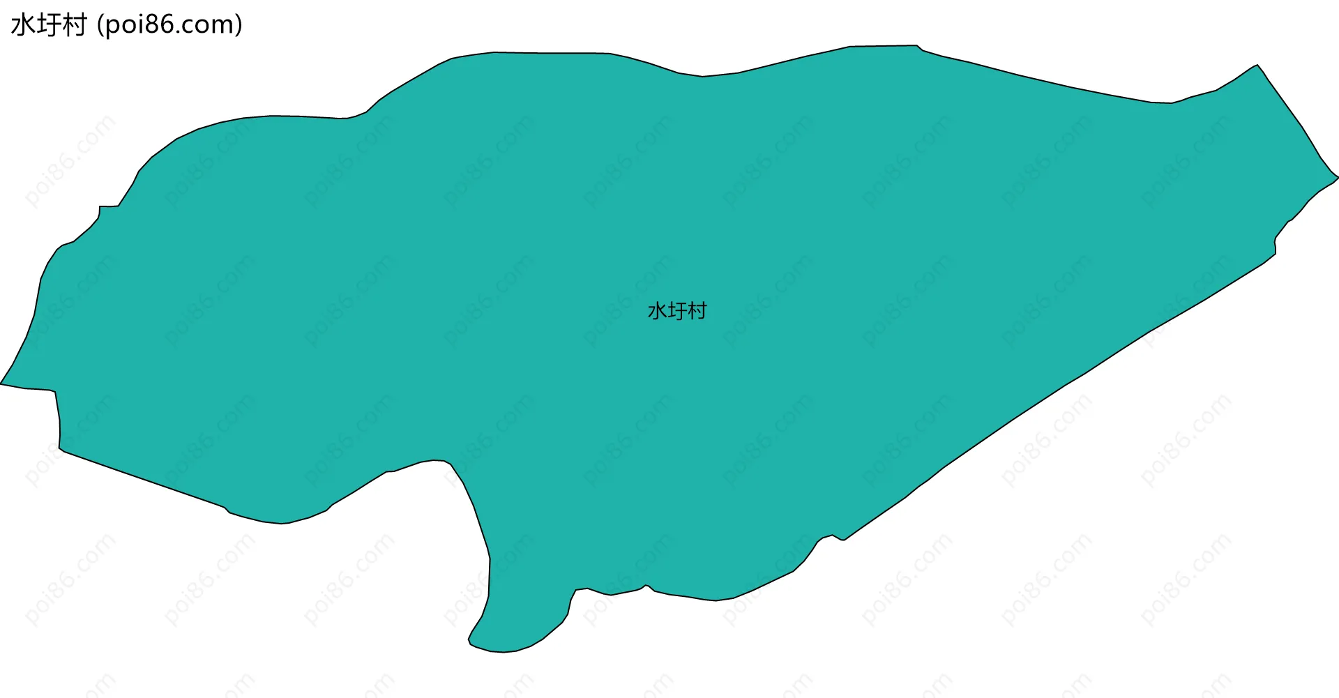 水圩村边界地图