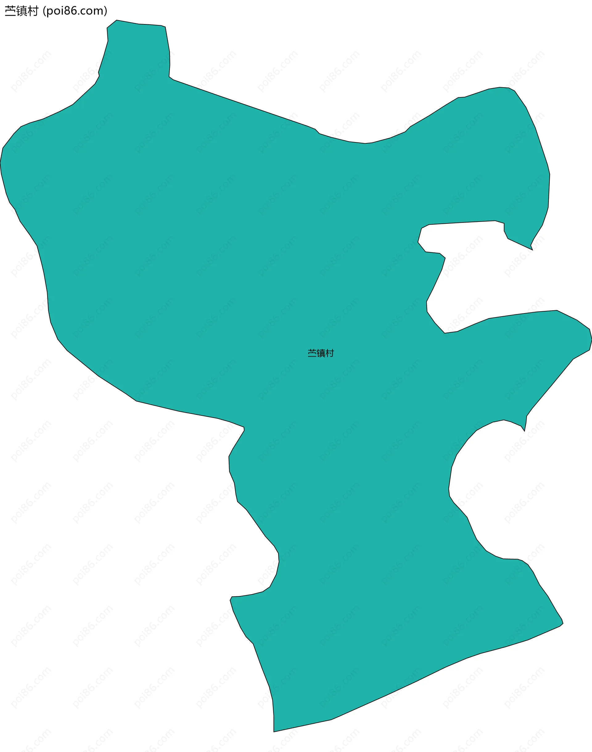 苎镇村边界地图