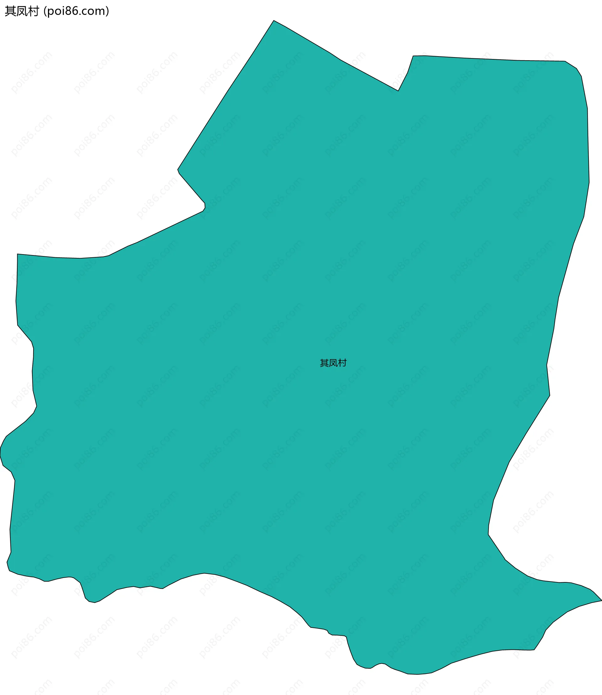 其凤村边界地图