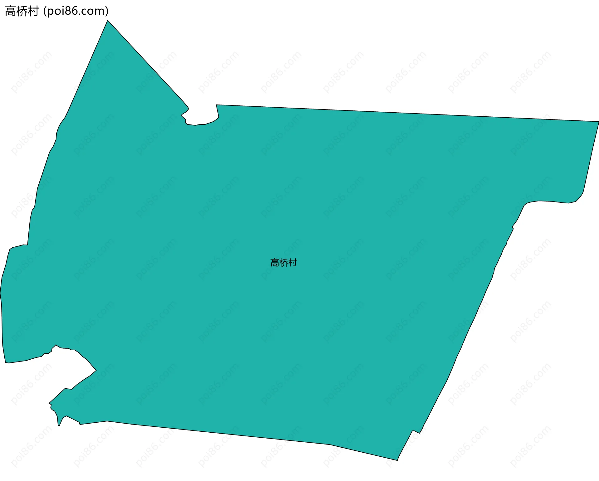 高桥村边界地图