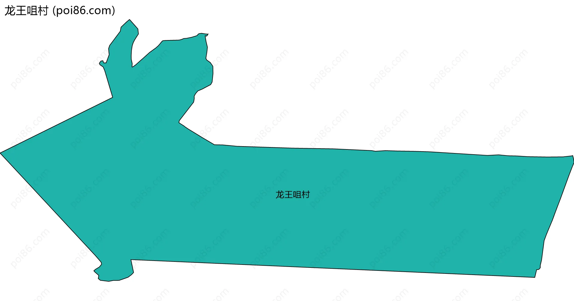 龙王咀村边界地图