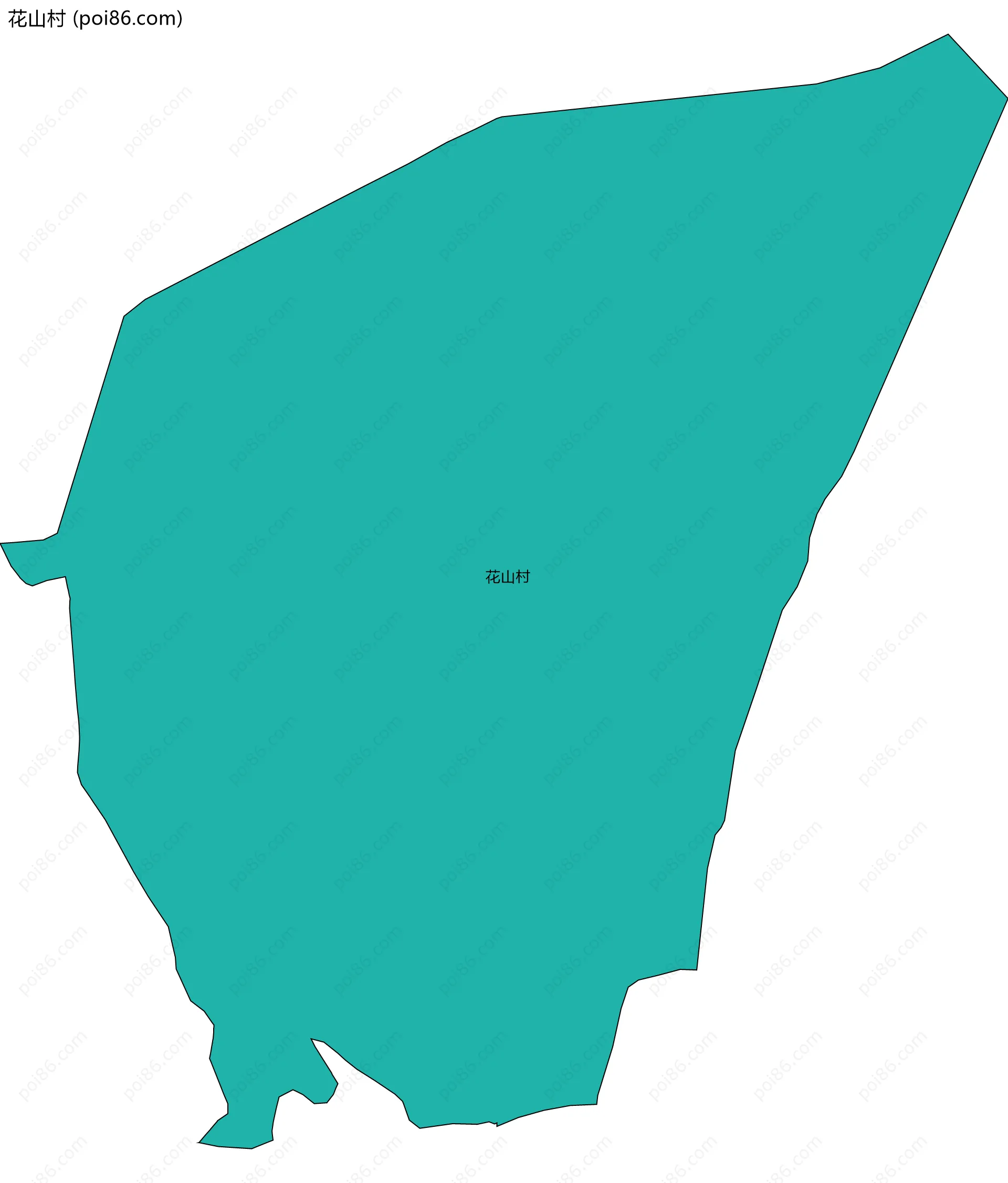 花山村边界地图