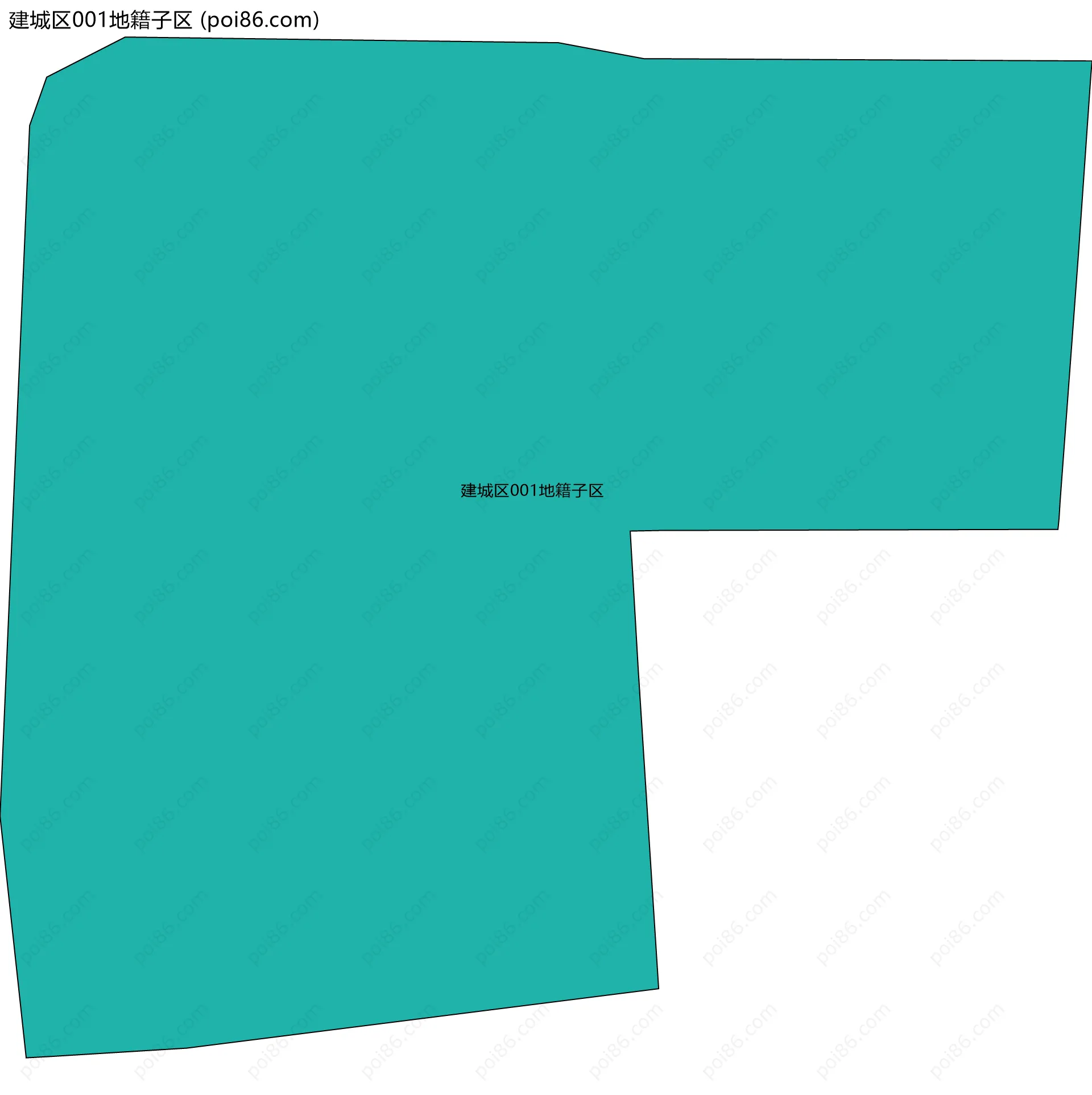 建城区001地籍子区边界地图