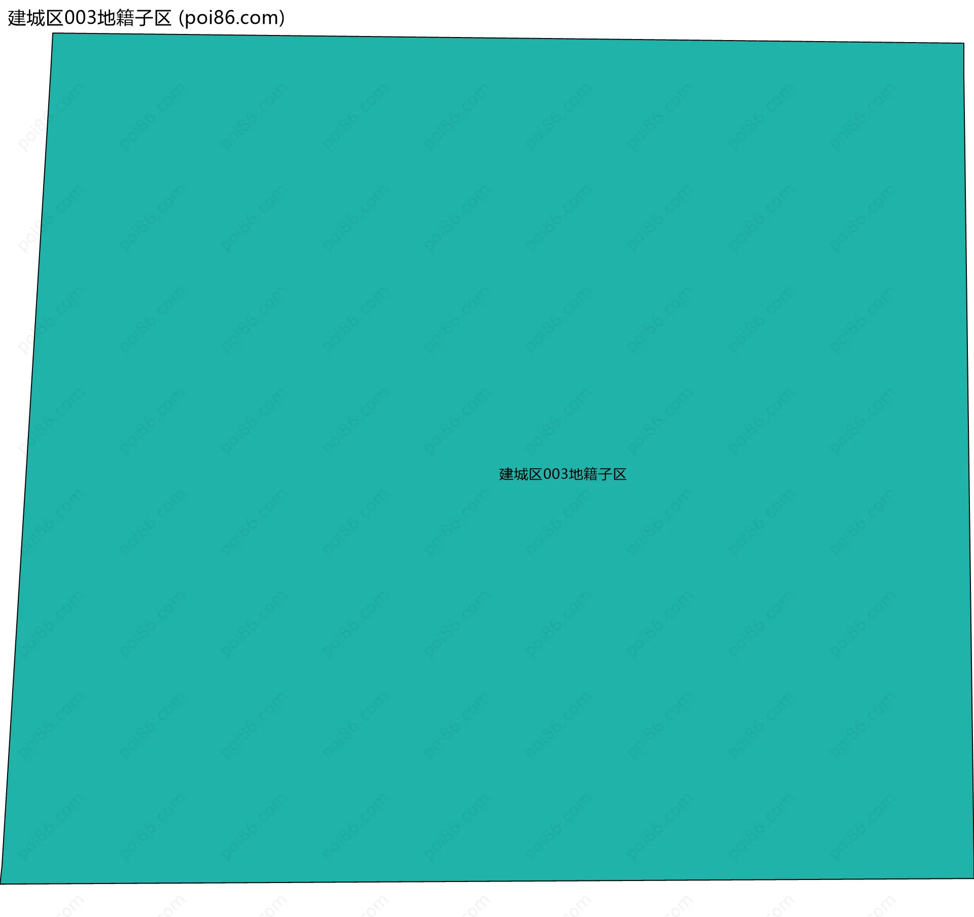 建城区003地籍子区边界地图