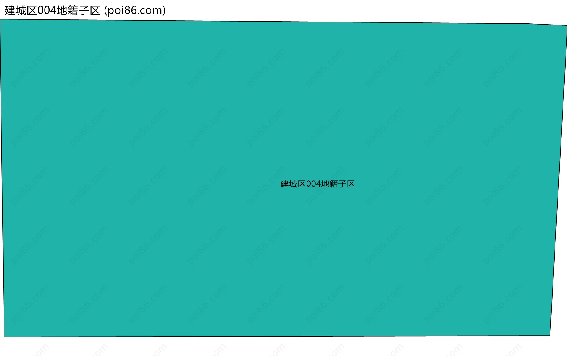 建城区004地籍子区边界地图