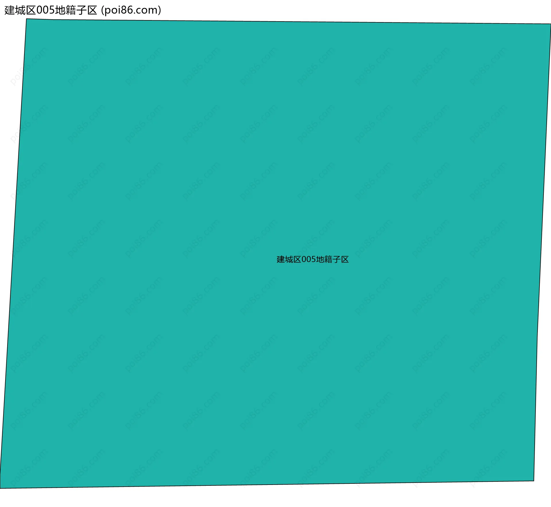 建城区005地籍子区边界地图
