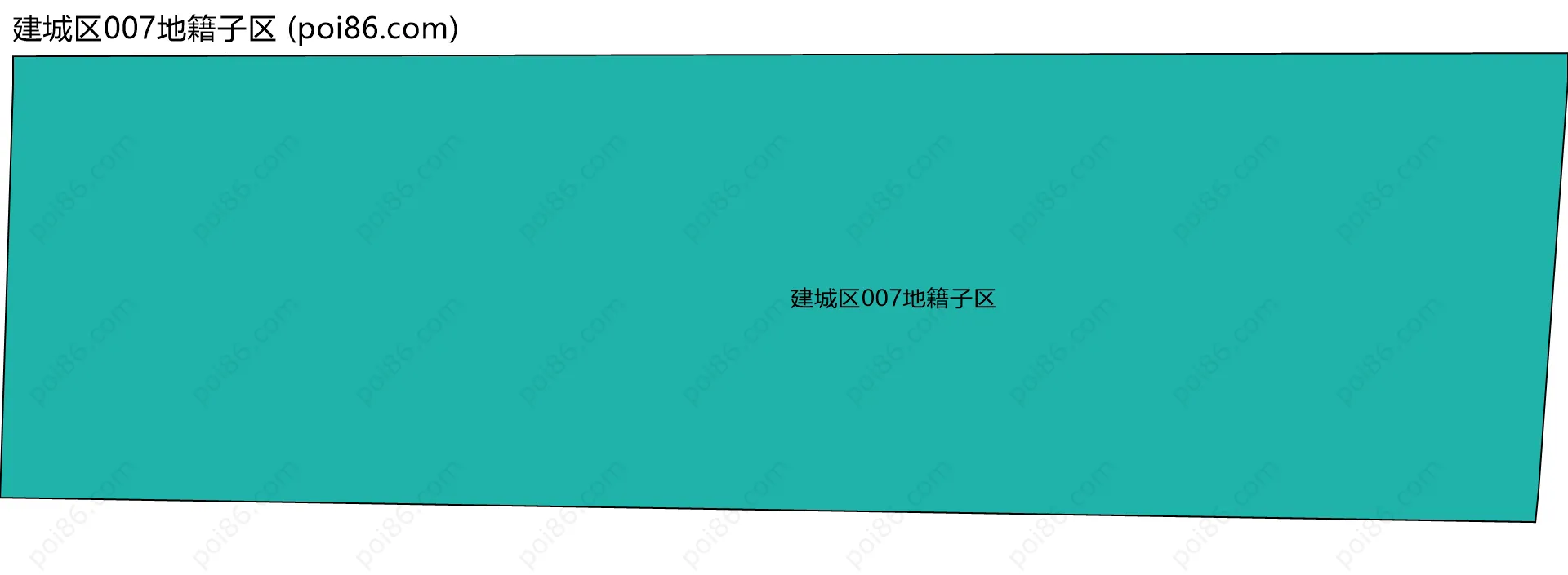 建城区007地籍子区边界地图