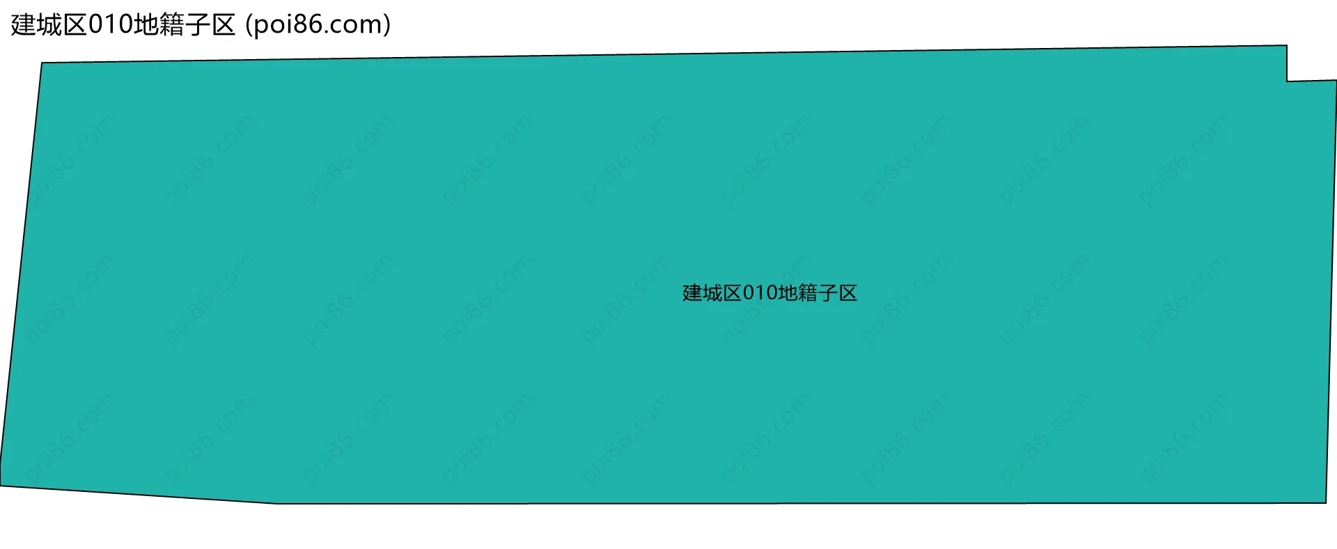 建城区010地籍子区边界地图