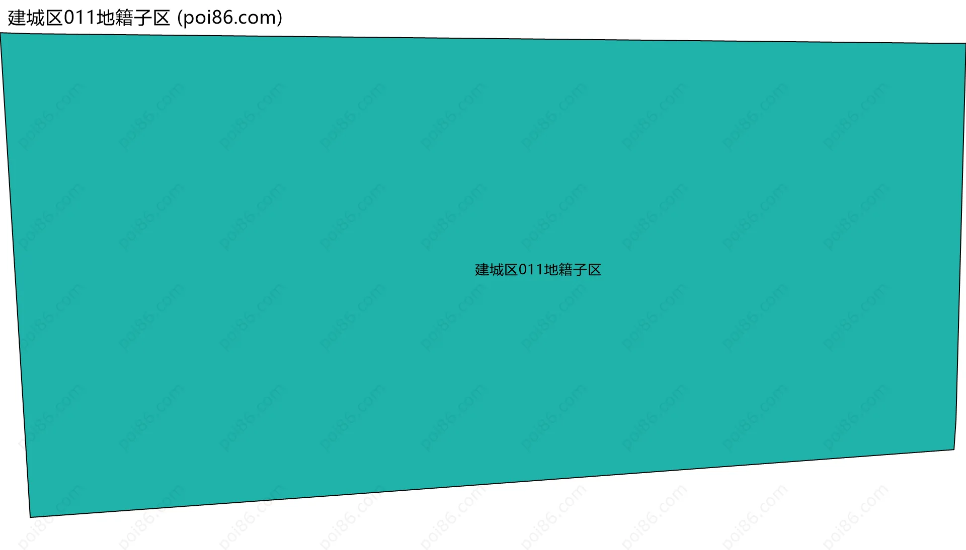 建城区011地籍子区边界地图