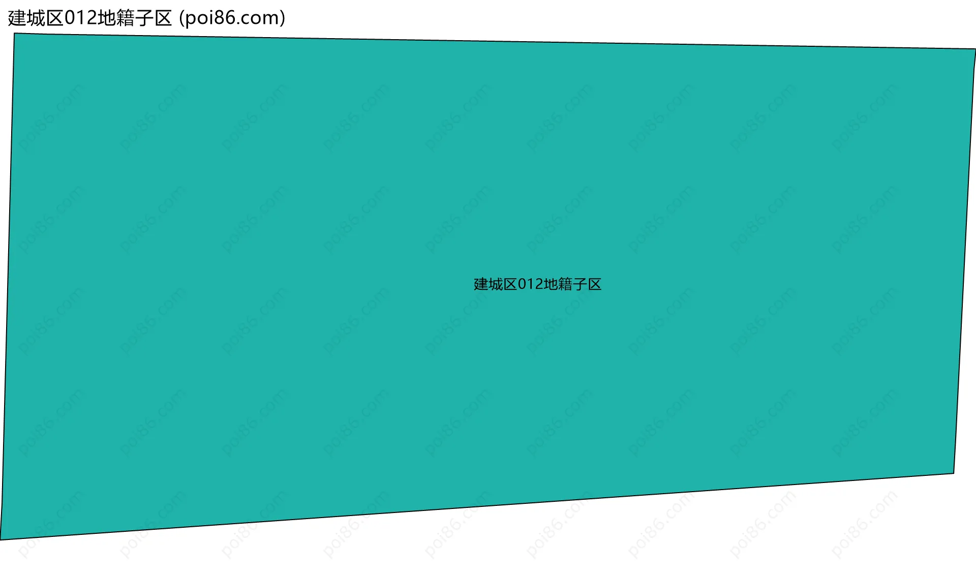 建城区012地籍子区边界地图