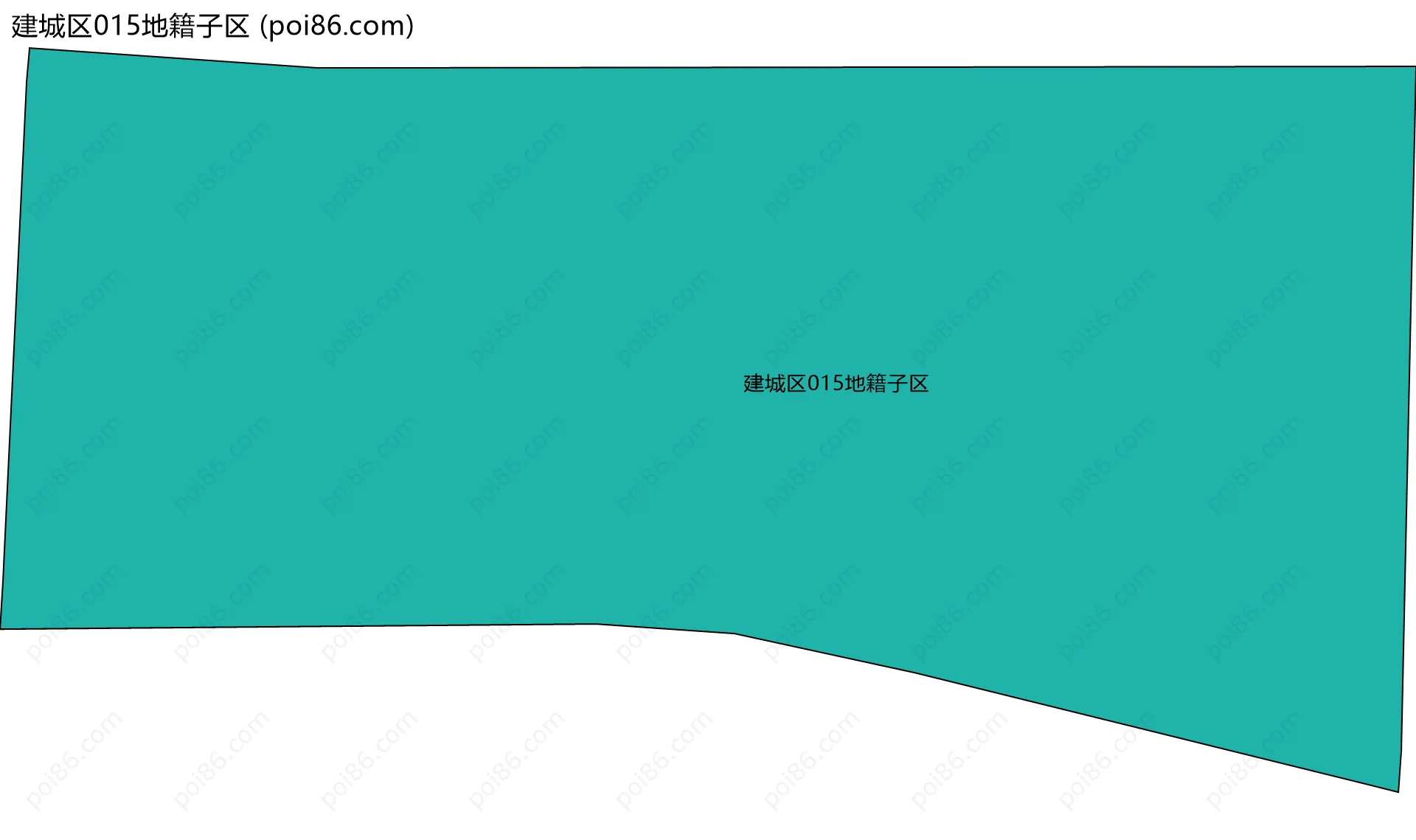 建城区015地籍子区边界地图
