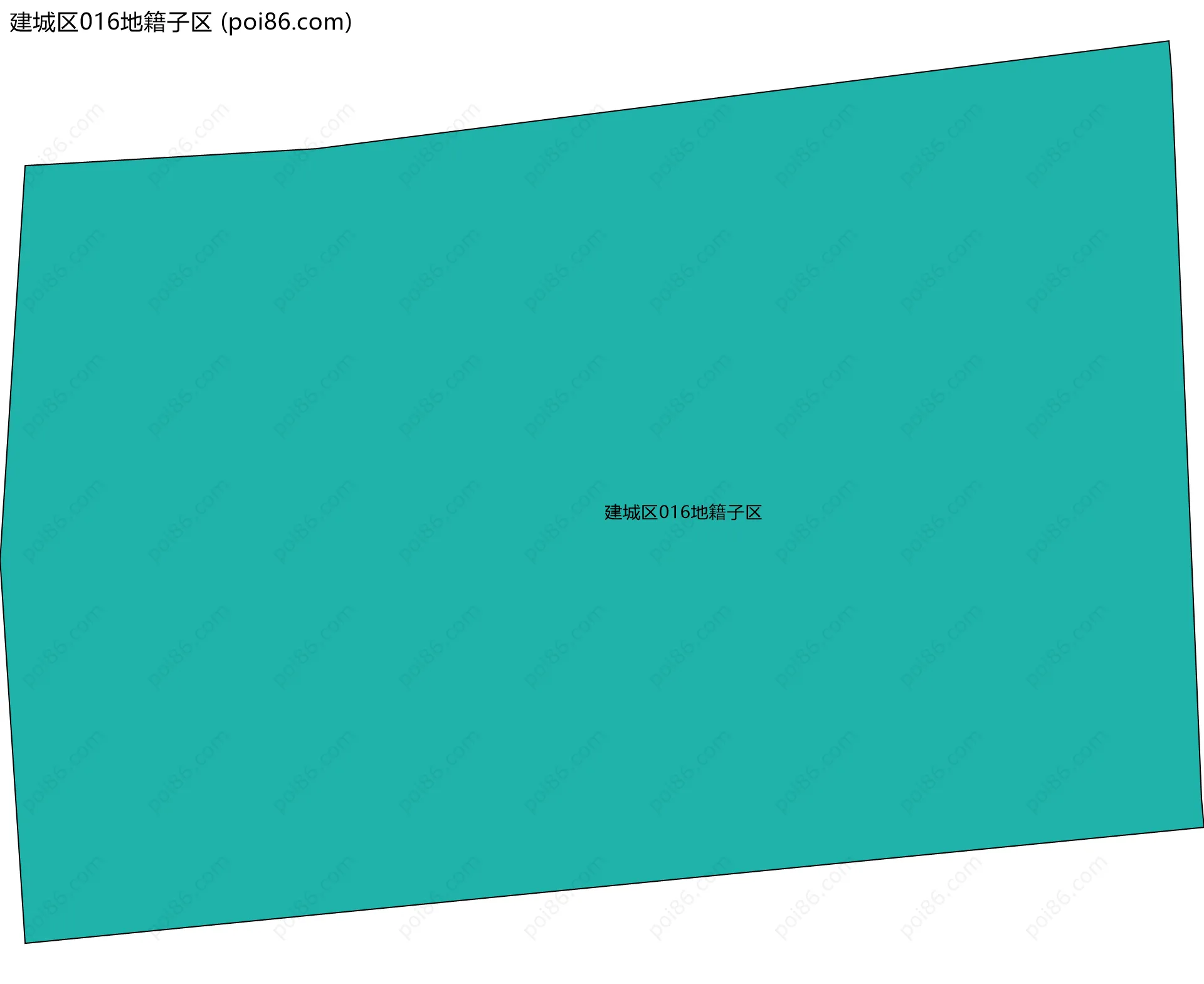 建城区016地籍子区边界地图