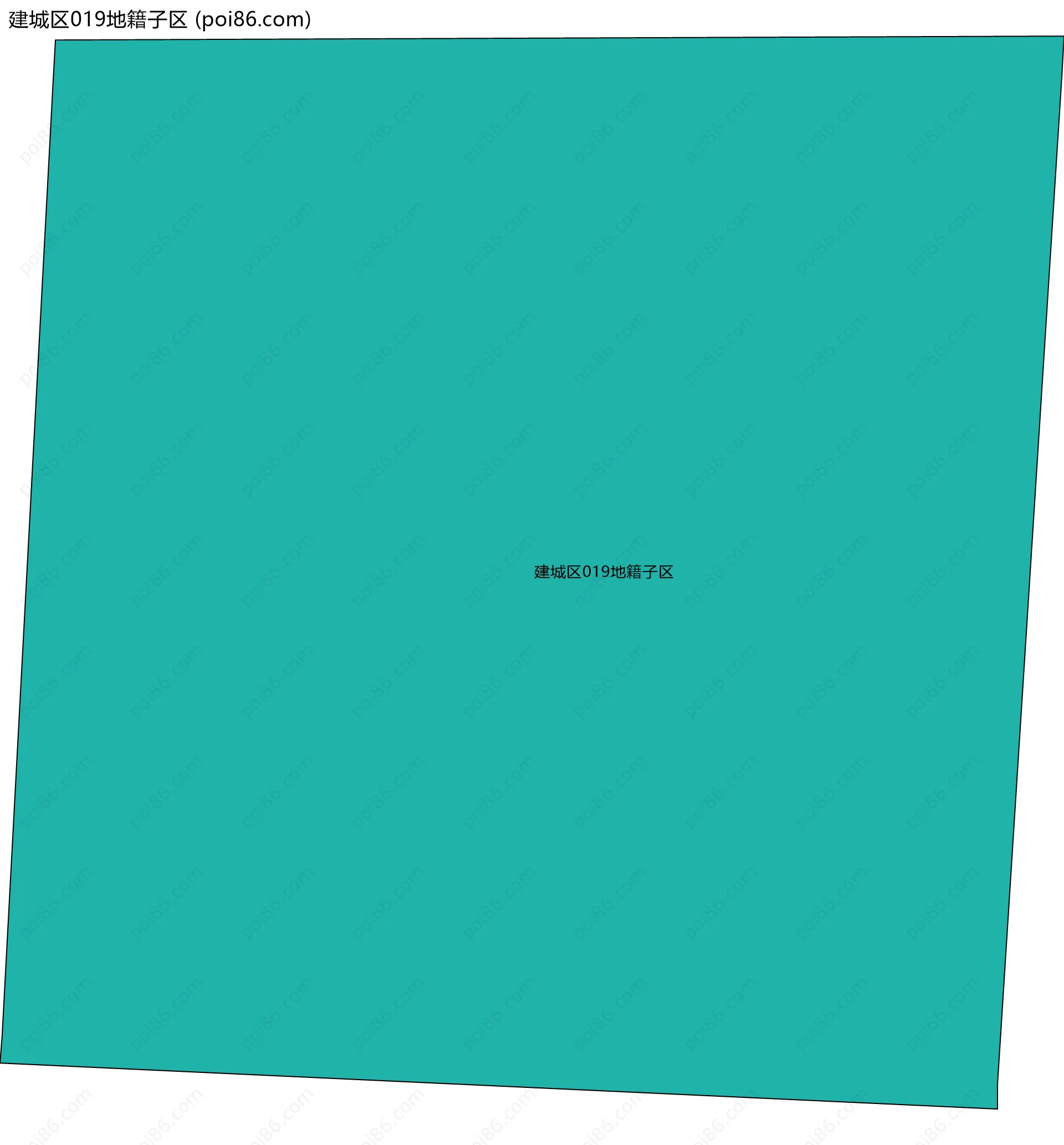 建城区019地籍子区边界地图