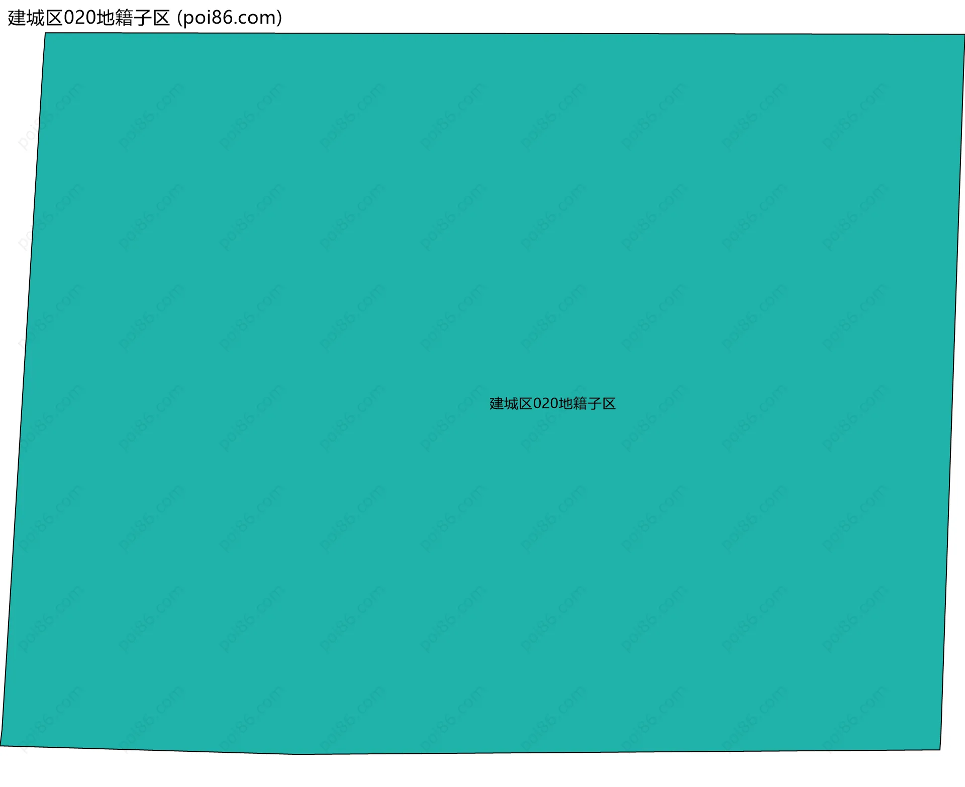 建城区020地籍子区边界地图