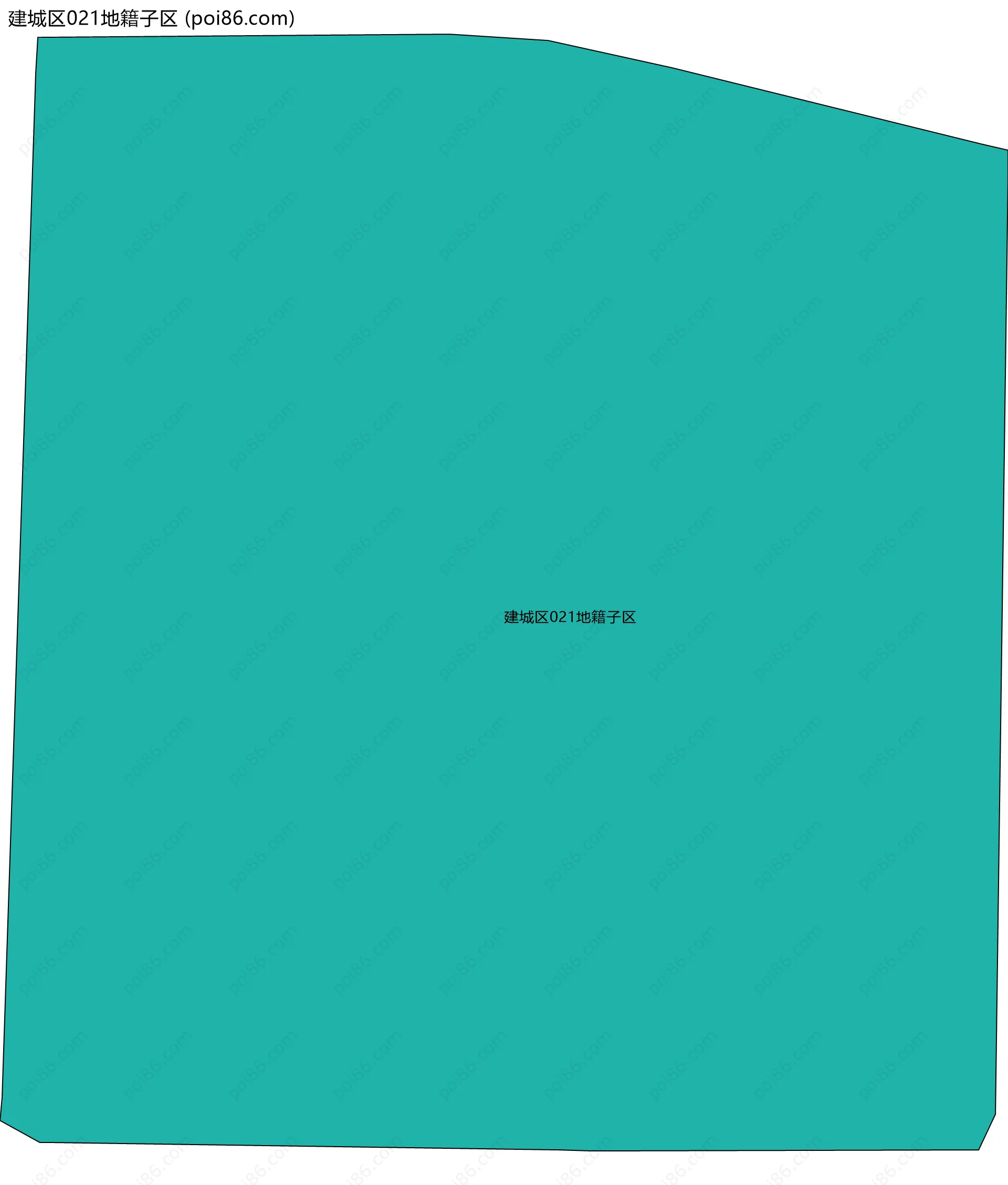 建城区021地籍子区边界地图